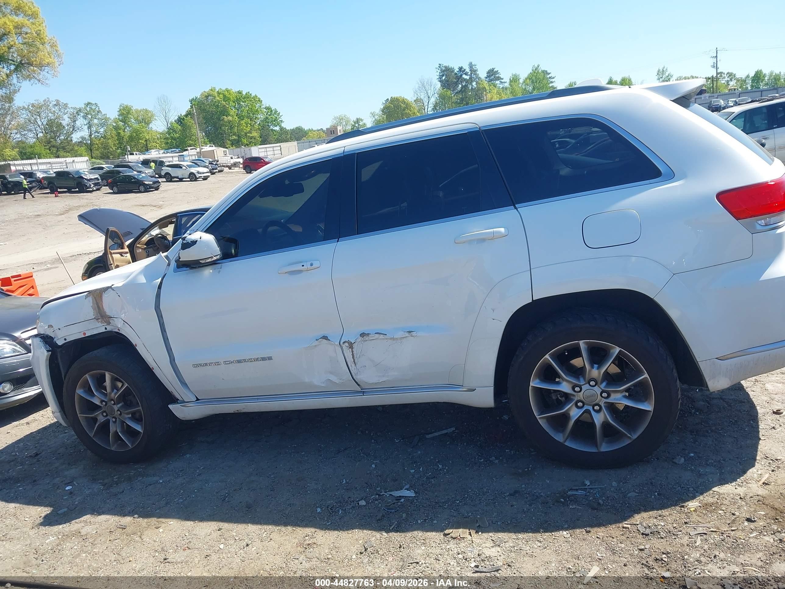 2015 Jeep Grand Cherokee Summit White vin: 1C4RJFJT1FC684354