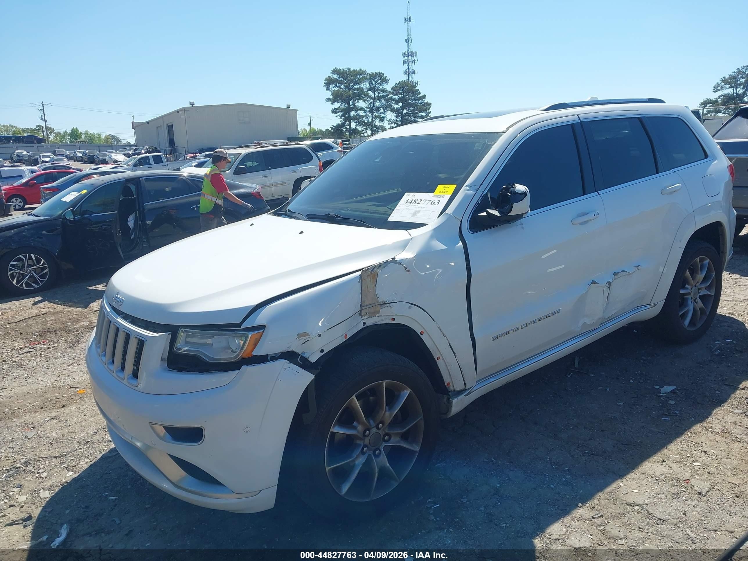2015 Jeep Grand Cherokee Summit White vin: 1C4RJFJT1FC684354