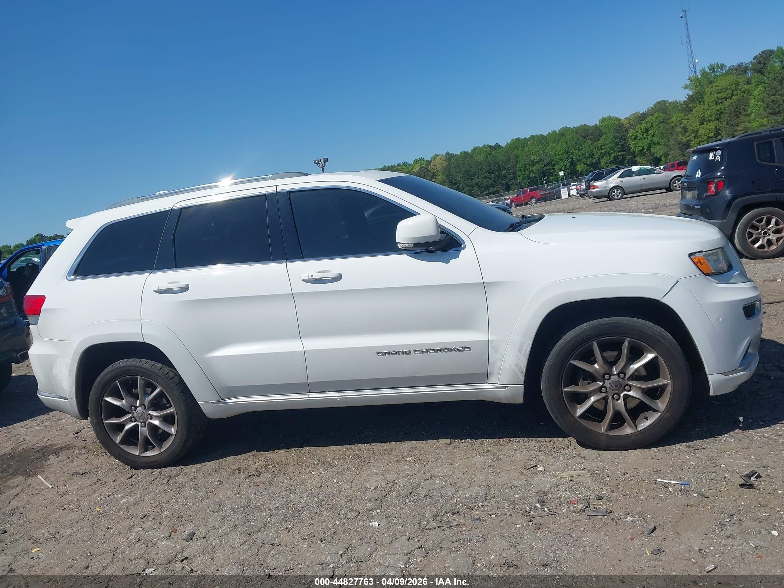 2015 Jeep Grand Cherokee Summit White vin: 1C4RJFJT1FC684354