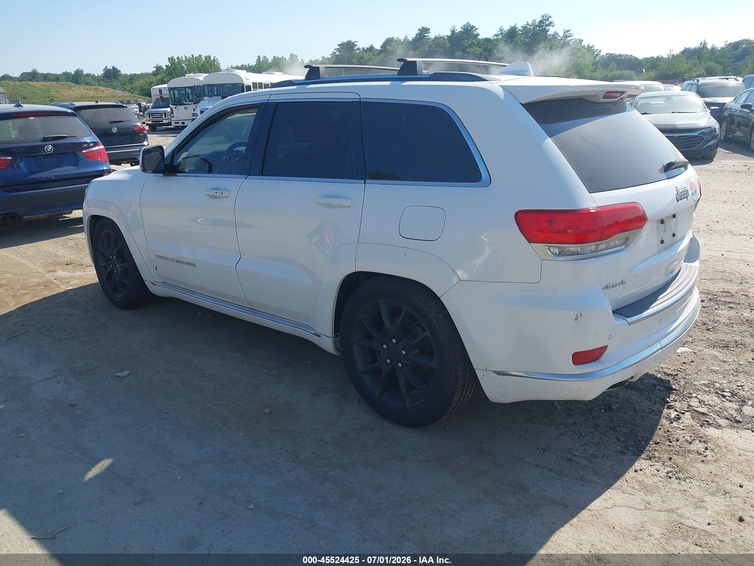 2015 Jeep Grand Cherokee Summit White vin: 1C4RJFJT1FC759389