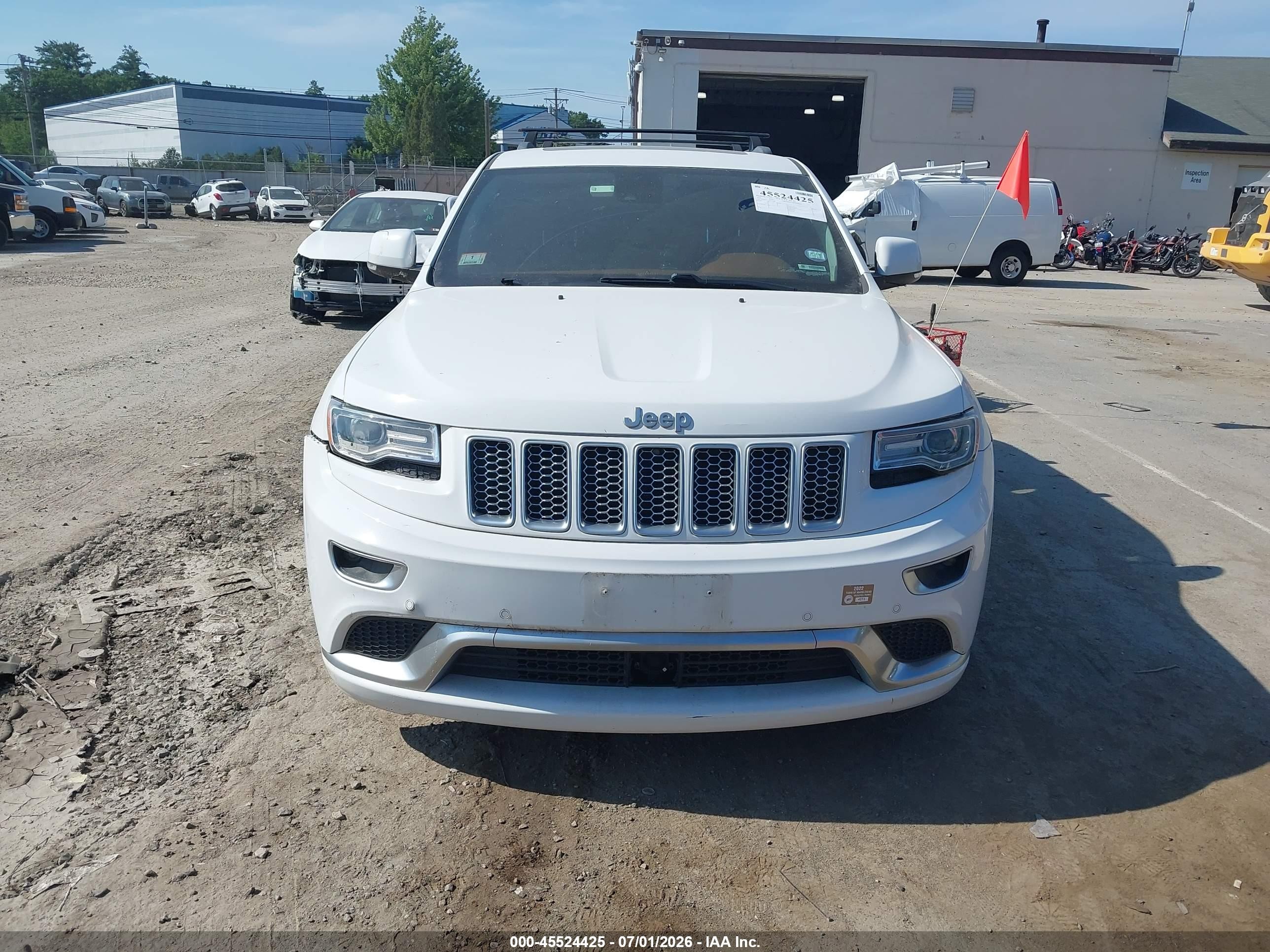2015 Jeep Grand Cherokee Summit White vin: 1C4RJFJT1FC759389