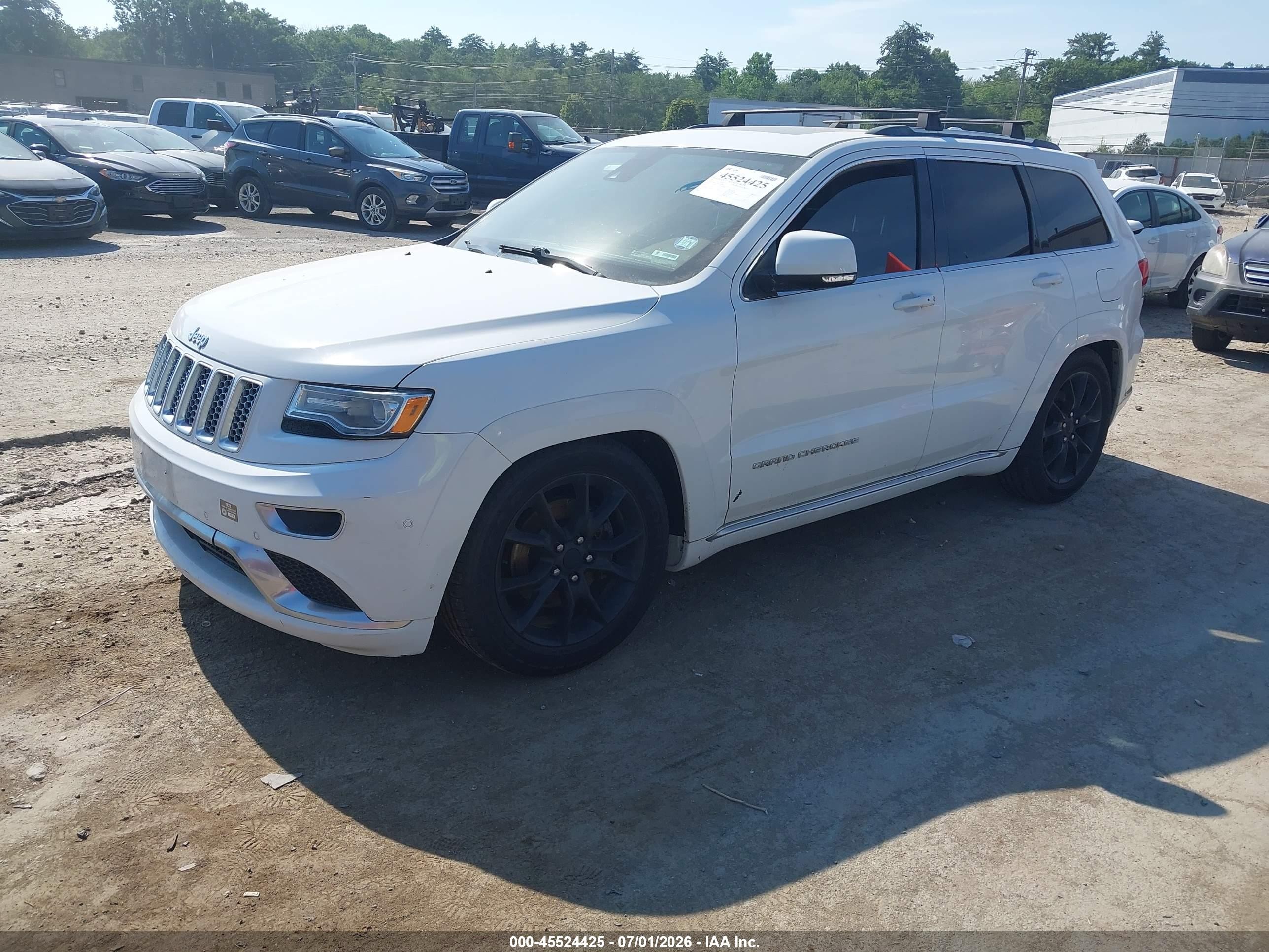 2015 Jeep Grand Cherokee Summit White vin: 1C4RJFJT1FC759389