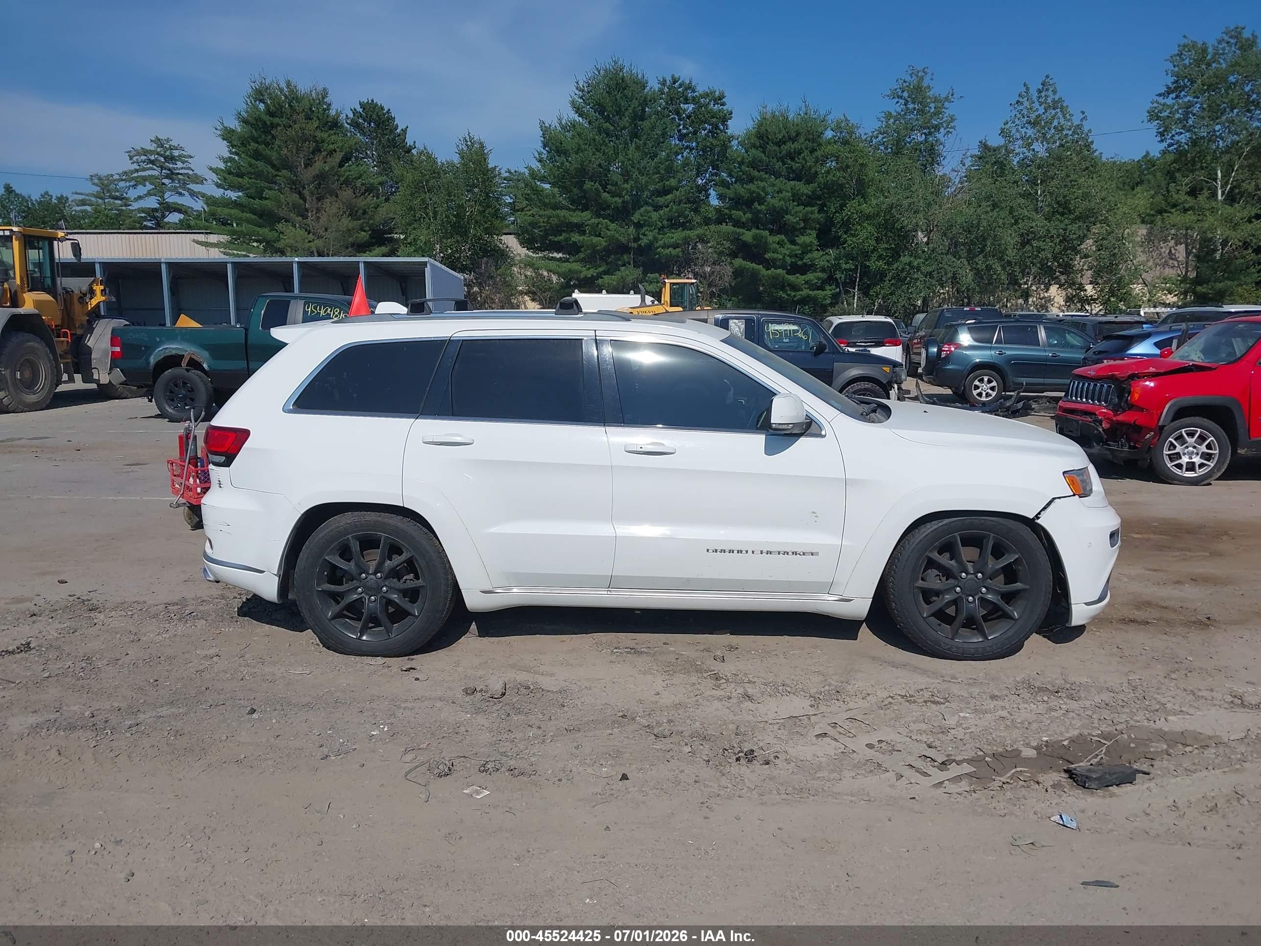 2015 Jeep Grand Cherokee Summit White vin: 1C4RJFJT1FC759389