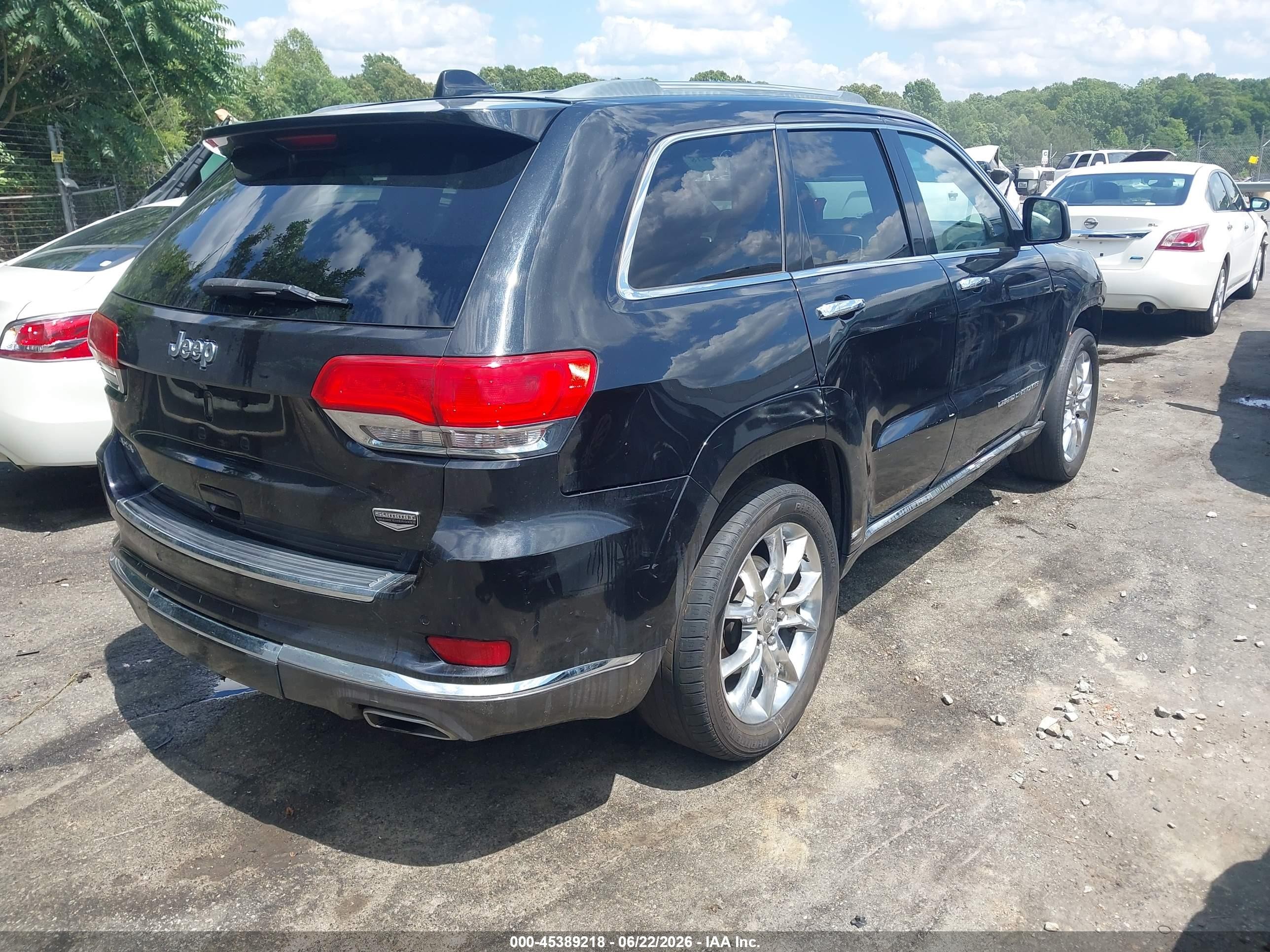 2014 Jeep Grand Cherokee Summit Black vin: 1C4RJFJT2EC256551