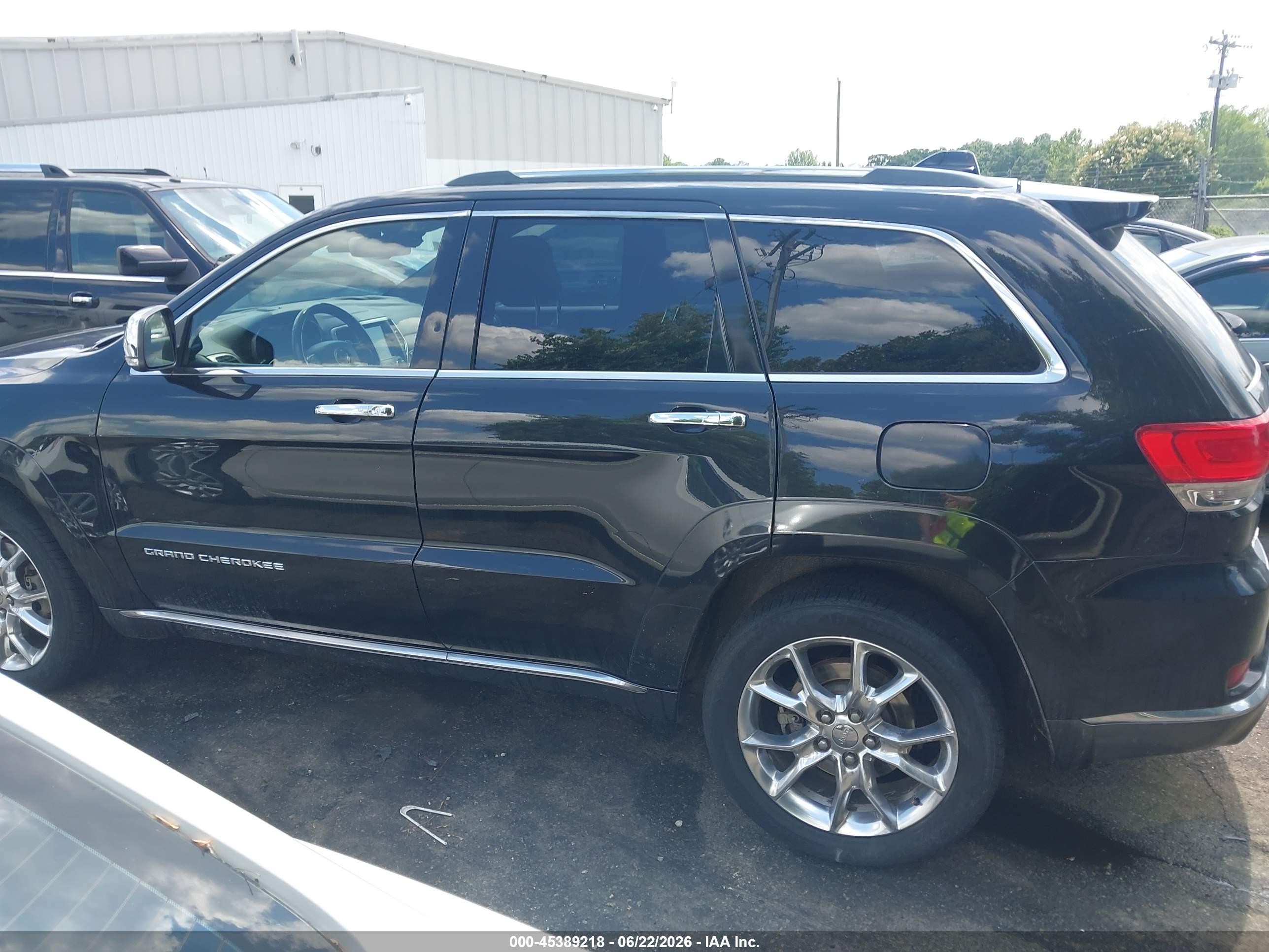 2014 Jeep Grand Cherokee Summit Black vin: 1C4RJFJT2EC256551