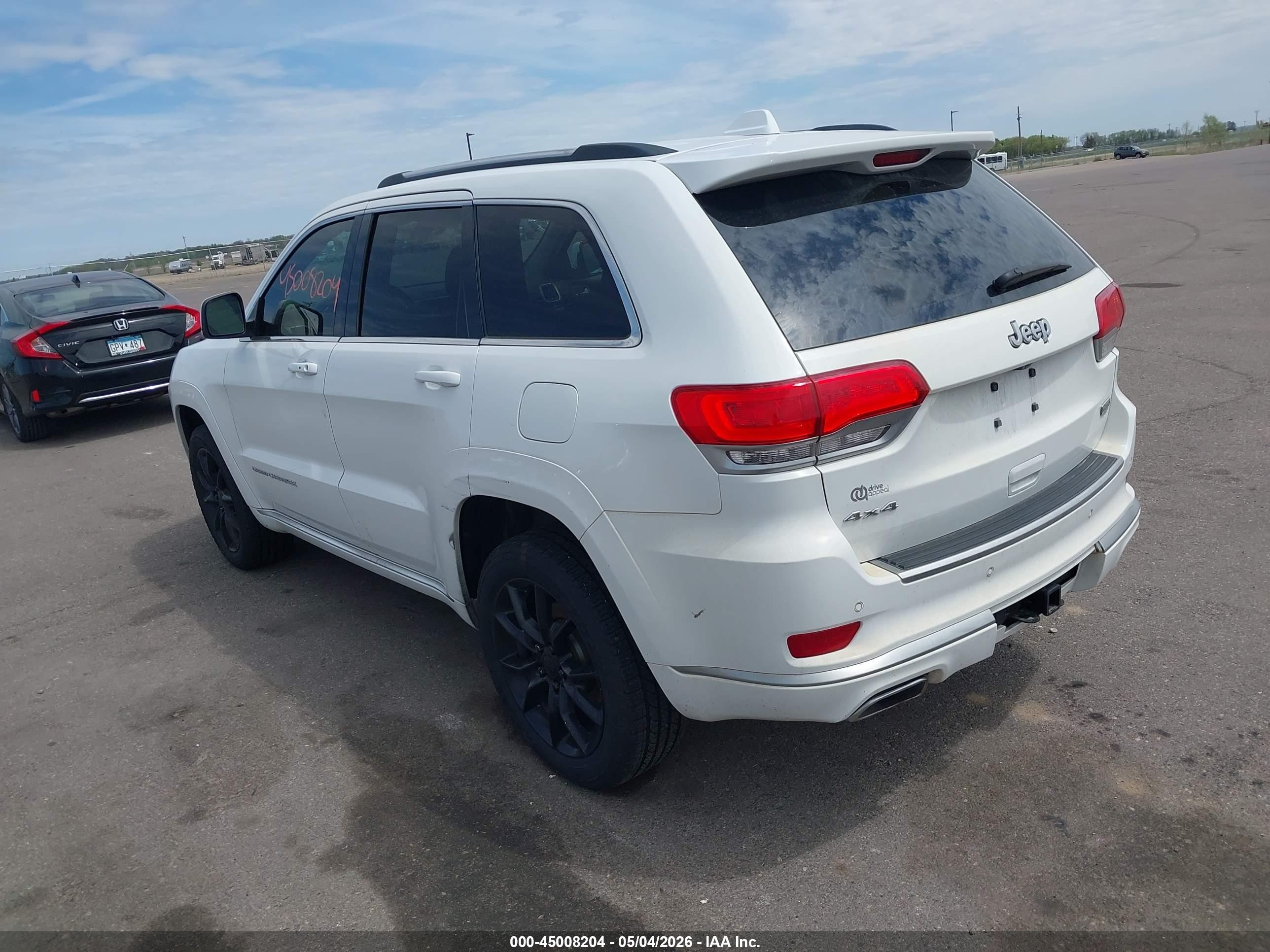2015 Jeep Grand Cherokee Summit White vin: 1C4RJFJT2FC757084