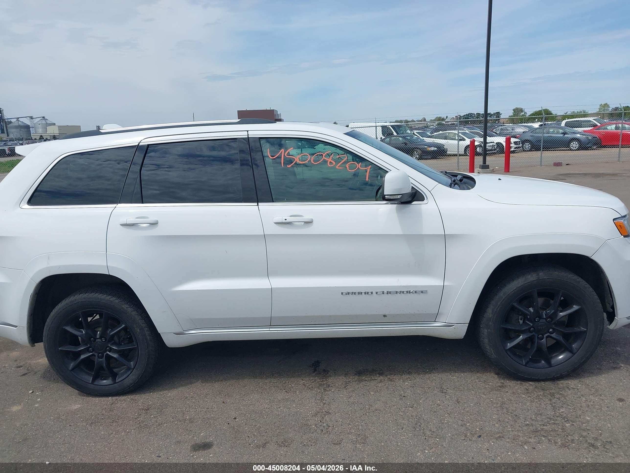 2015 Jeep Grand Cherokee Summit White vin: 1C4RJFJT2FC757084