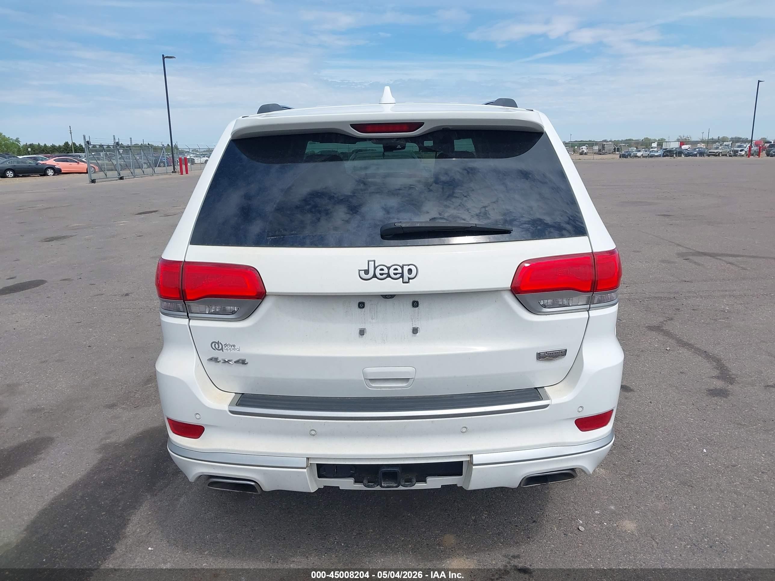 2015 Jeep Grand Cherokee Summit White vin: 1C4RJFJT2FC757084