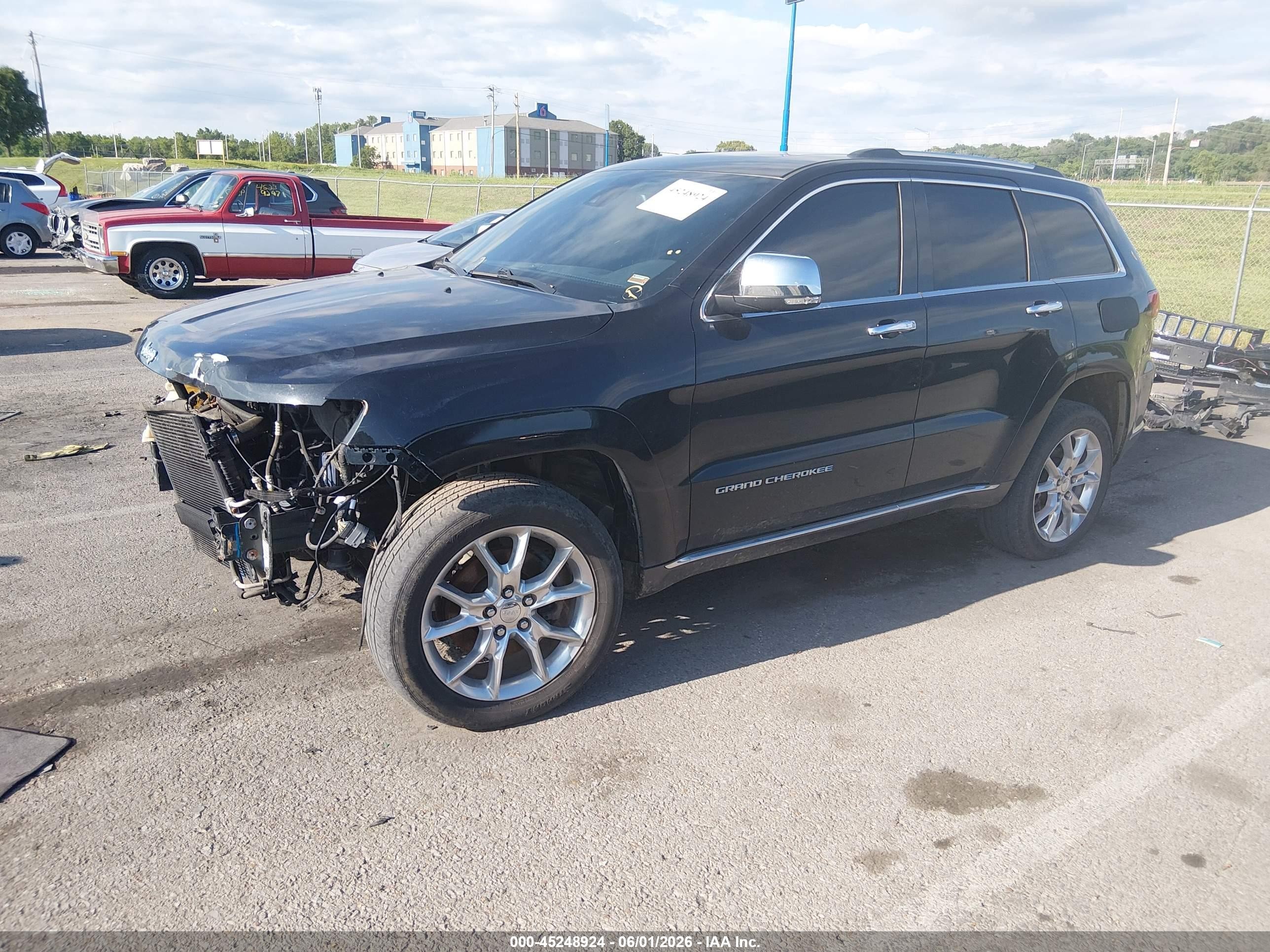2015 Jeep Grand Cherokee Summit Black vin: 1C4RJFJT2FC857346