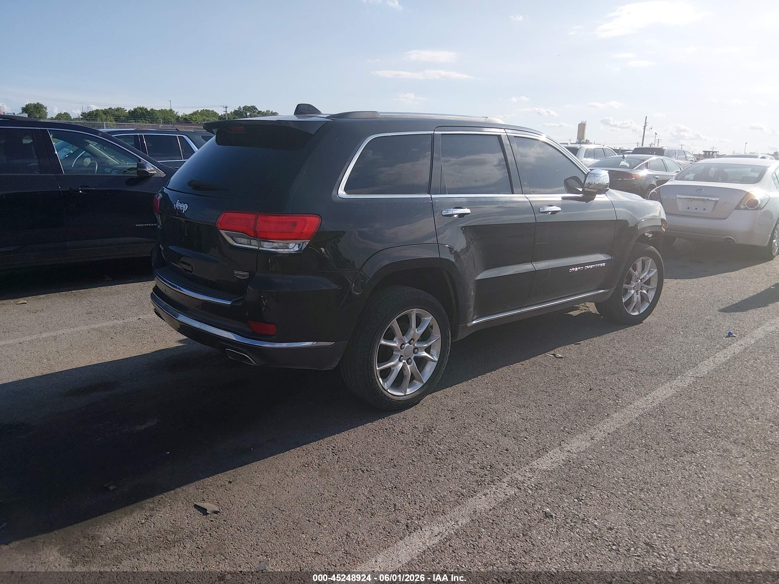 2015 Jeep Grand Cherokee Summit Black vin: 1C4RJFJT2FC857346