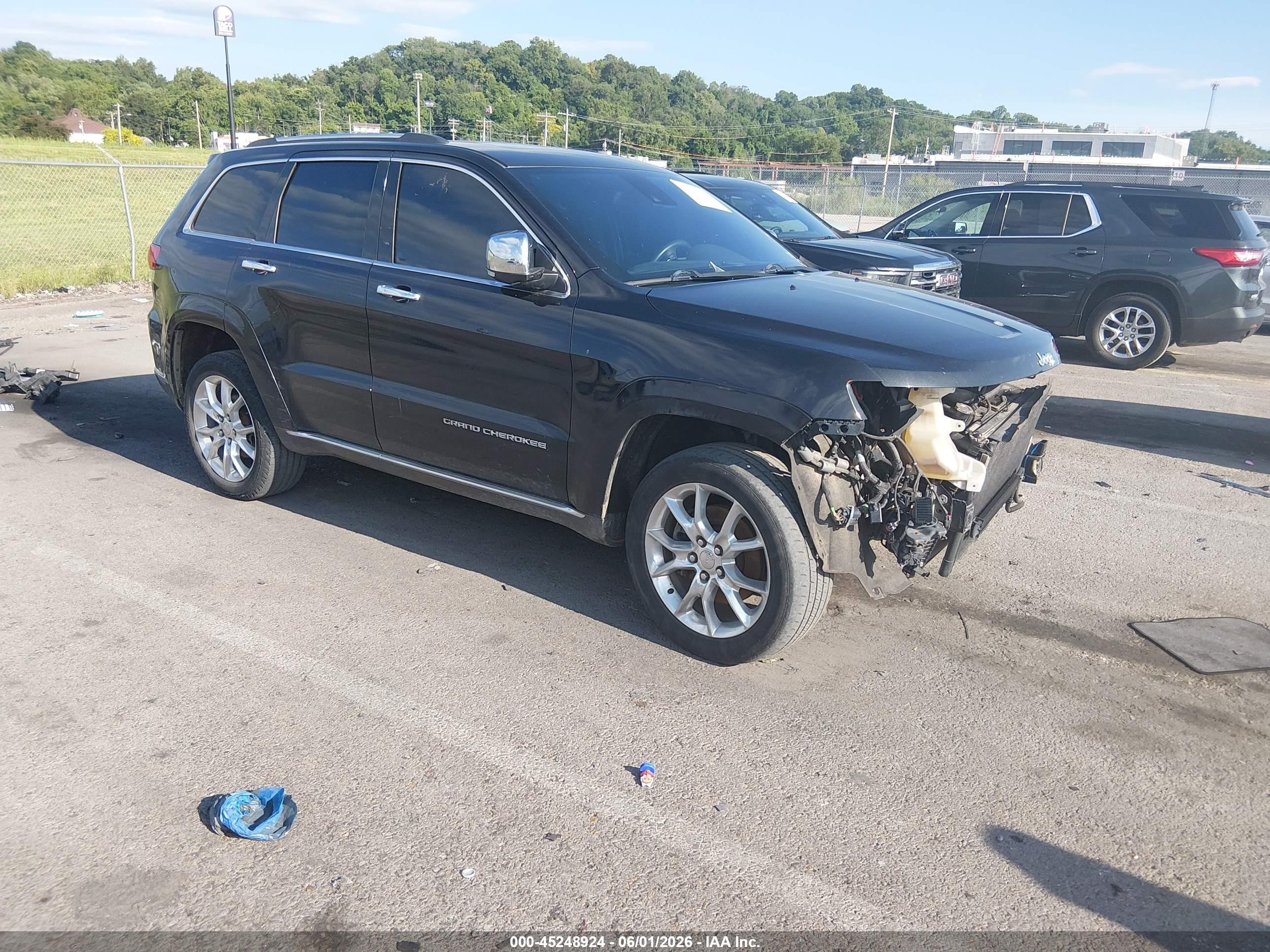 2015 Jeep Grand Cherokee Summit Black vin: 1C4RJFJT2FC857346