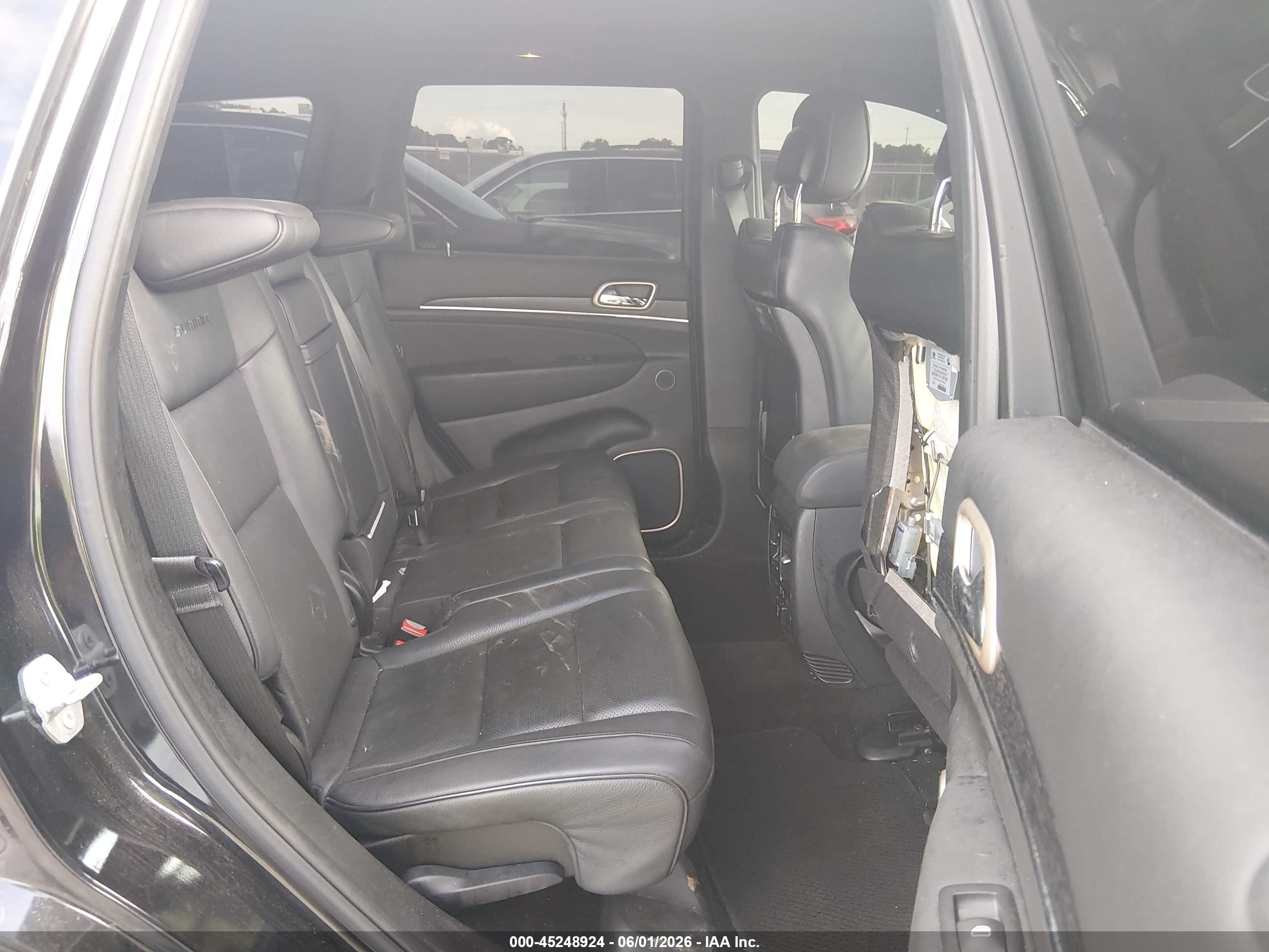 2015 Jeep Grand Cherokee Summit Black vin: 1C4RJFJT2FC857346