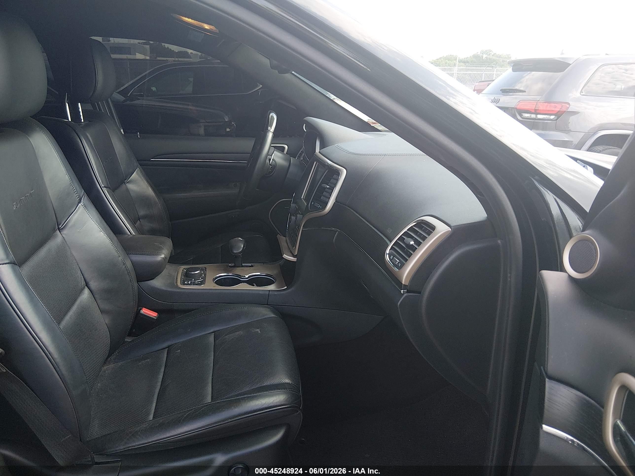2015 Jeep Grand Cherokee Summit Black vin: 1C4RJFJT2FC857346