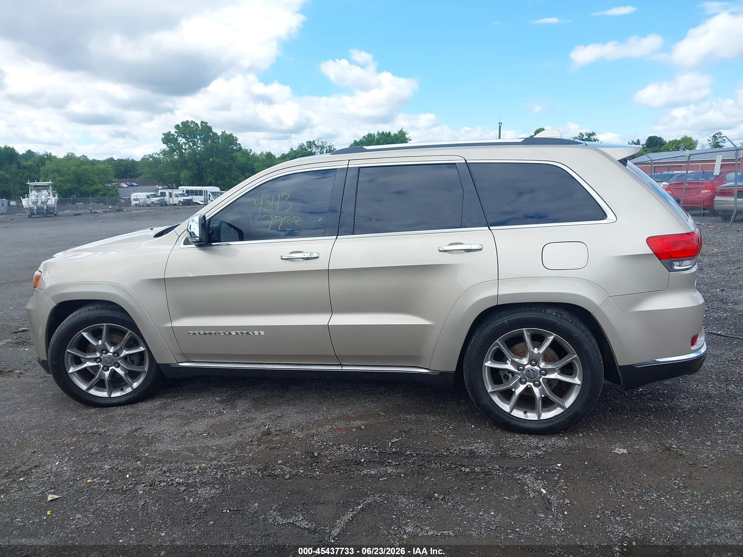2014 Jeep Grand Cherokee Summit Champagne vin: 1C4RJFJT3EC148410