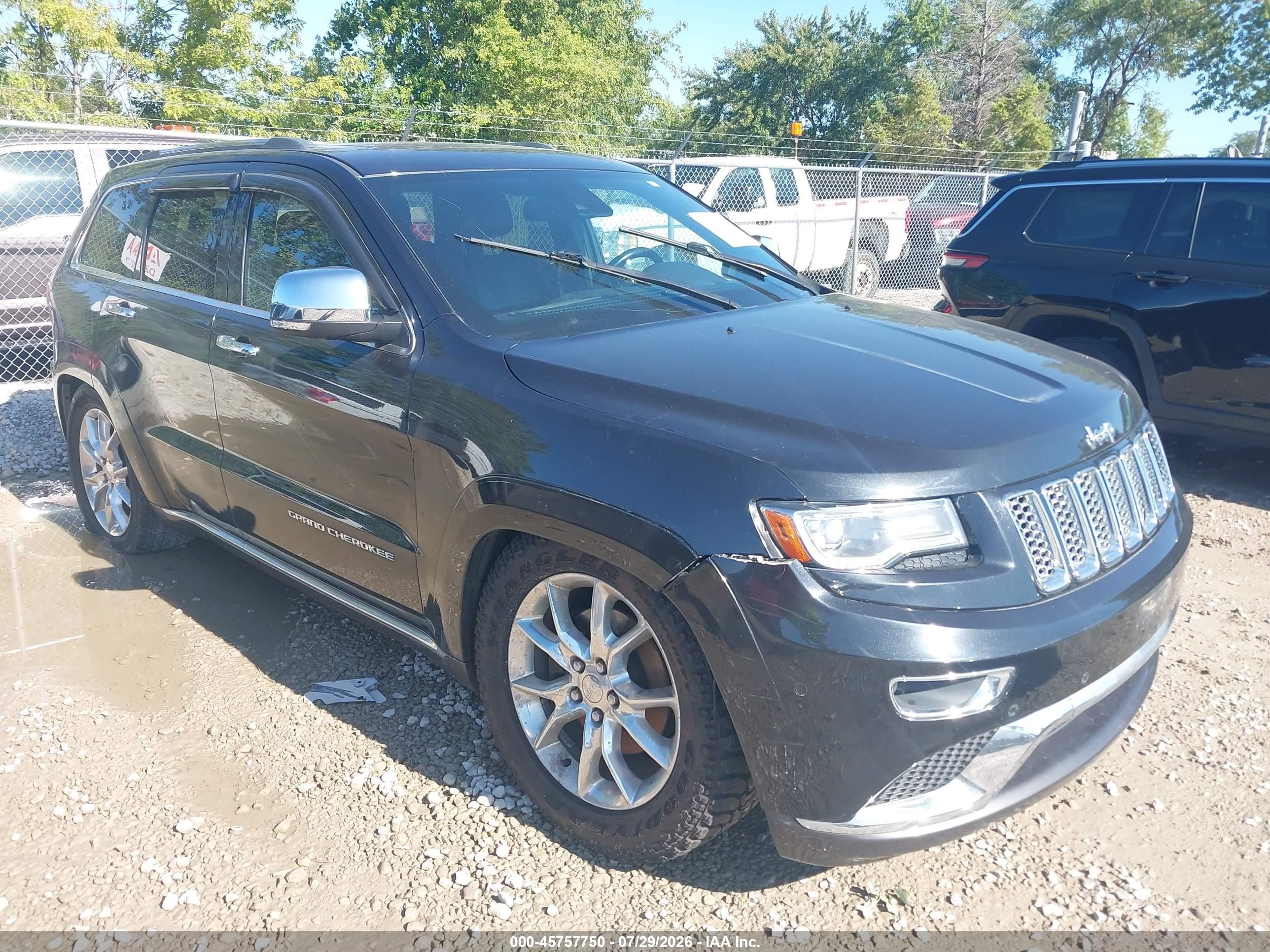 2014 Jeep Grand Cherokee   Black vin: 1C4RJFJT4EC252727