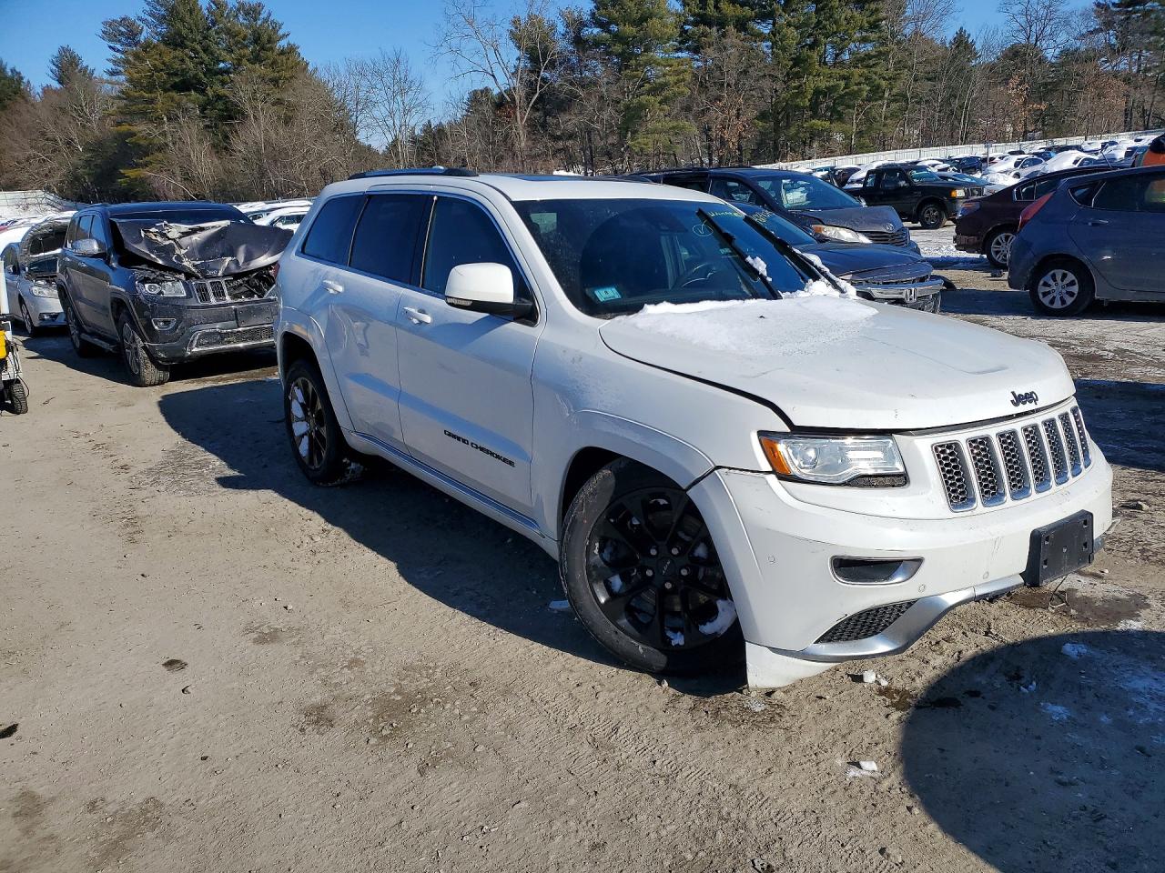 2015 Jeep Grand Cherokee Summit White vin: 1C4RJFJT4FC607056