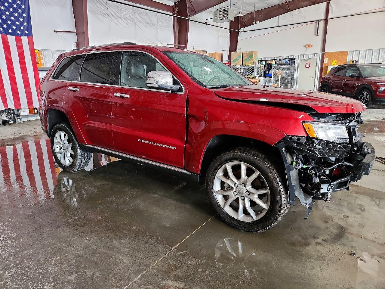 2015 Jeep Grand Cherokee Summit Maroon vin: 1C4RJFJT4FC678628