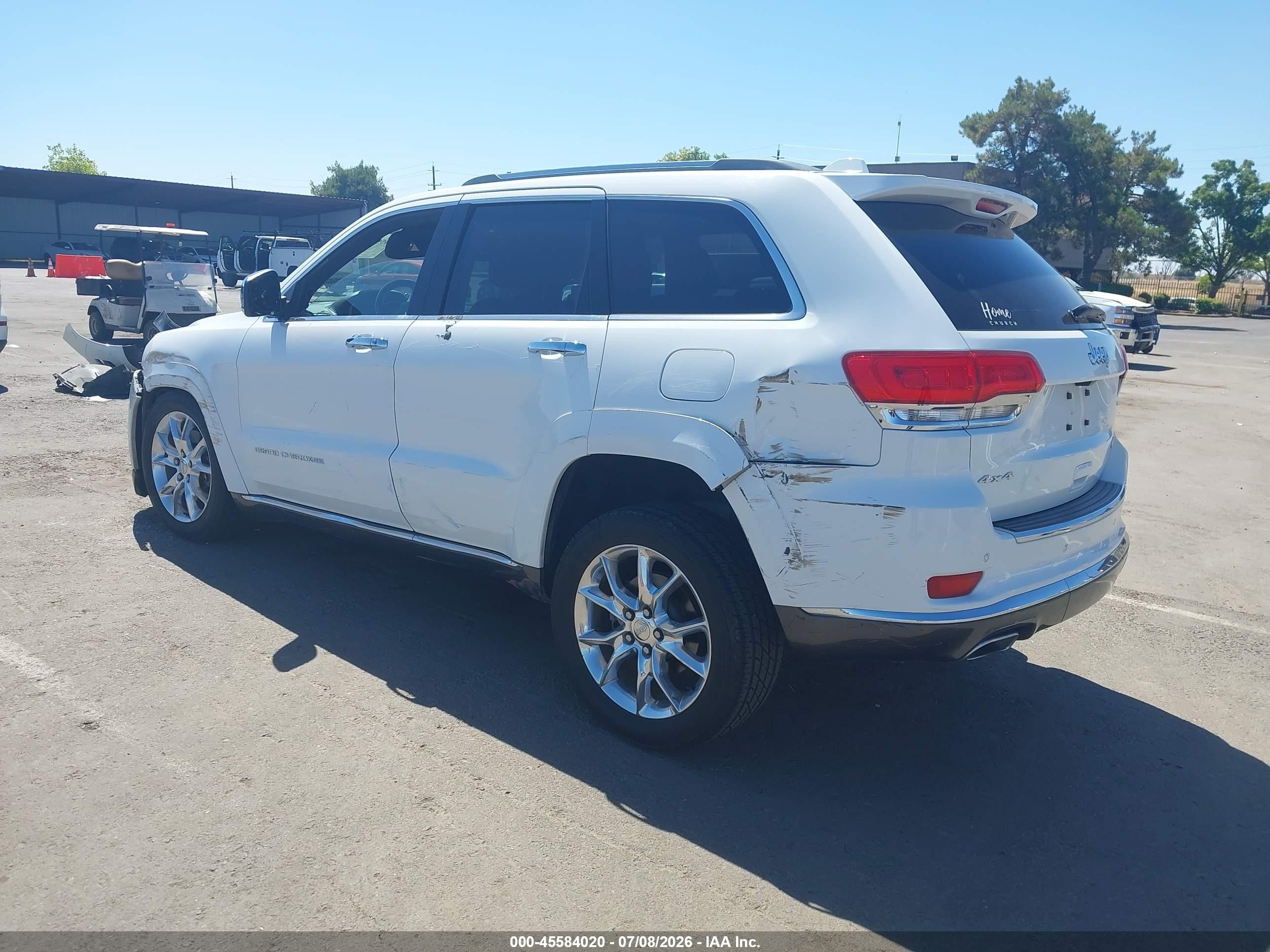 2014 Jeep Grand Cherokee Summit White vin: 1C4RJFJT5EC125713