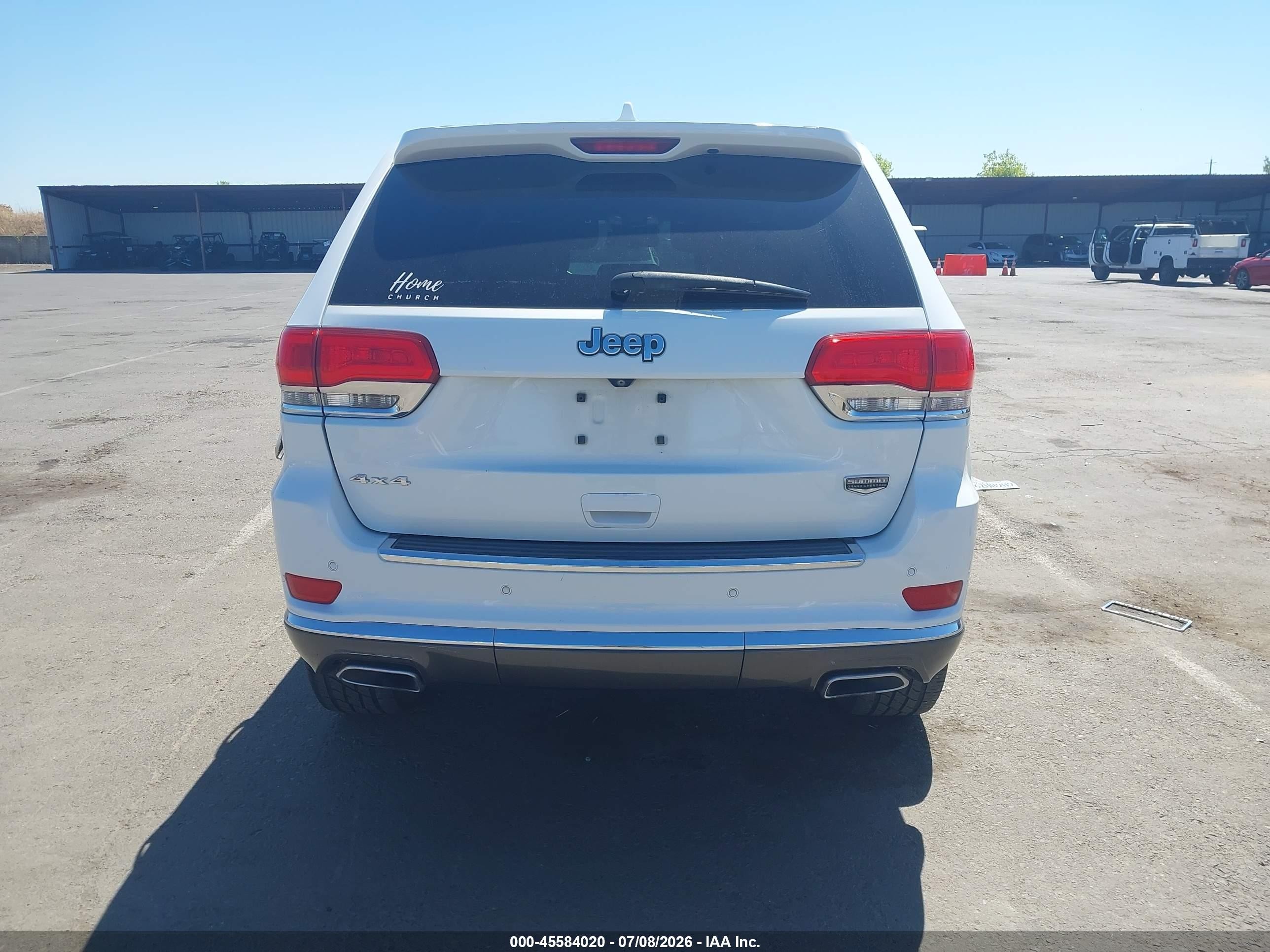 2014 Jeep Grand Cherokee Summit White vin: 1C4RJFJT5EC125713