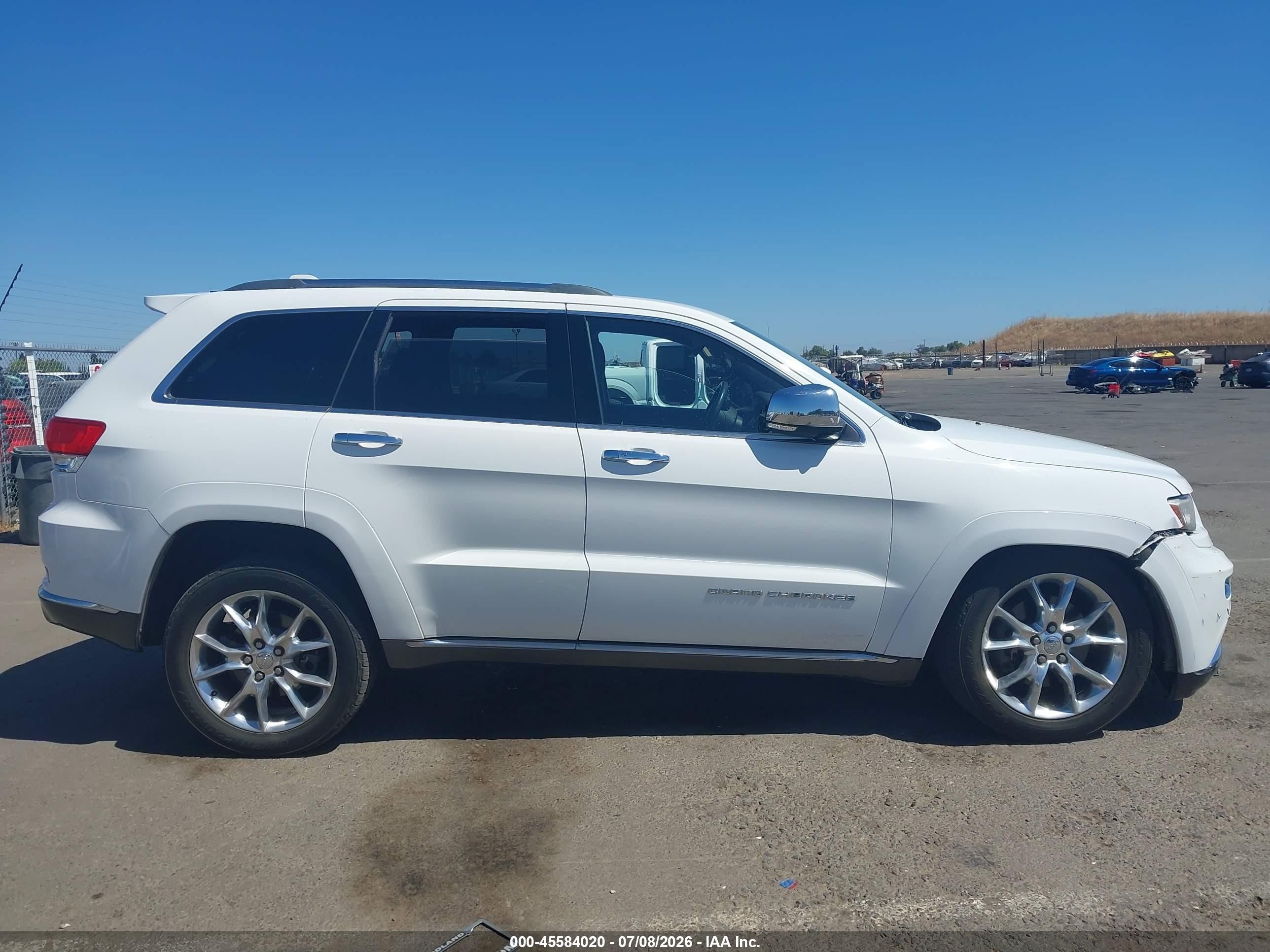 2014 Jeep Grand Cherokee Summit White vin: 1C4RJFJT5EC125713