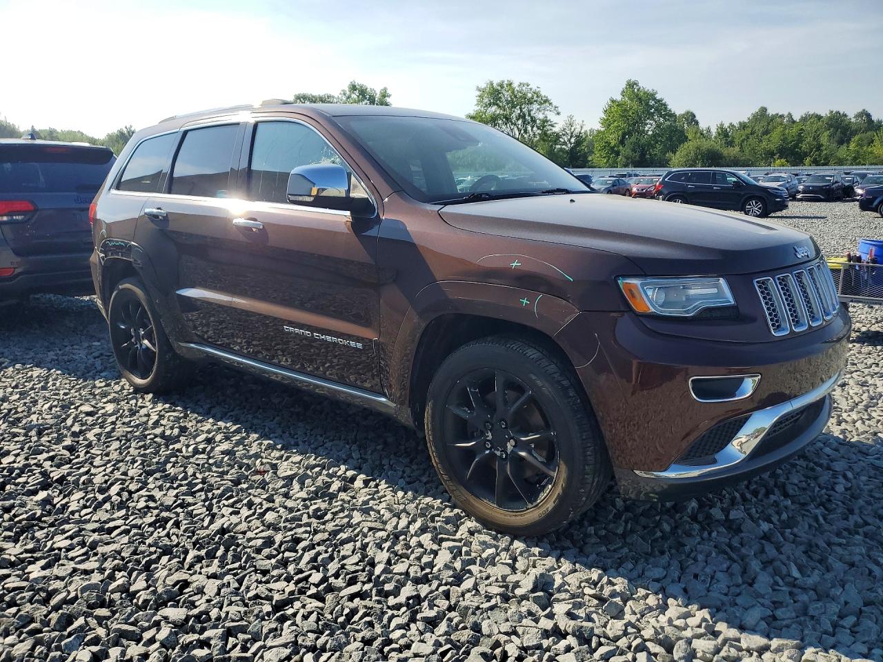 2014 Jeep Grand Cherokee Summit Brown vin: 1C4RJFJT5EC492787