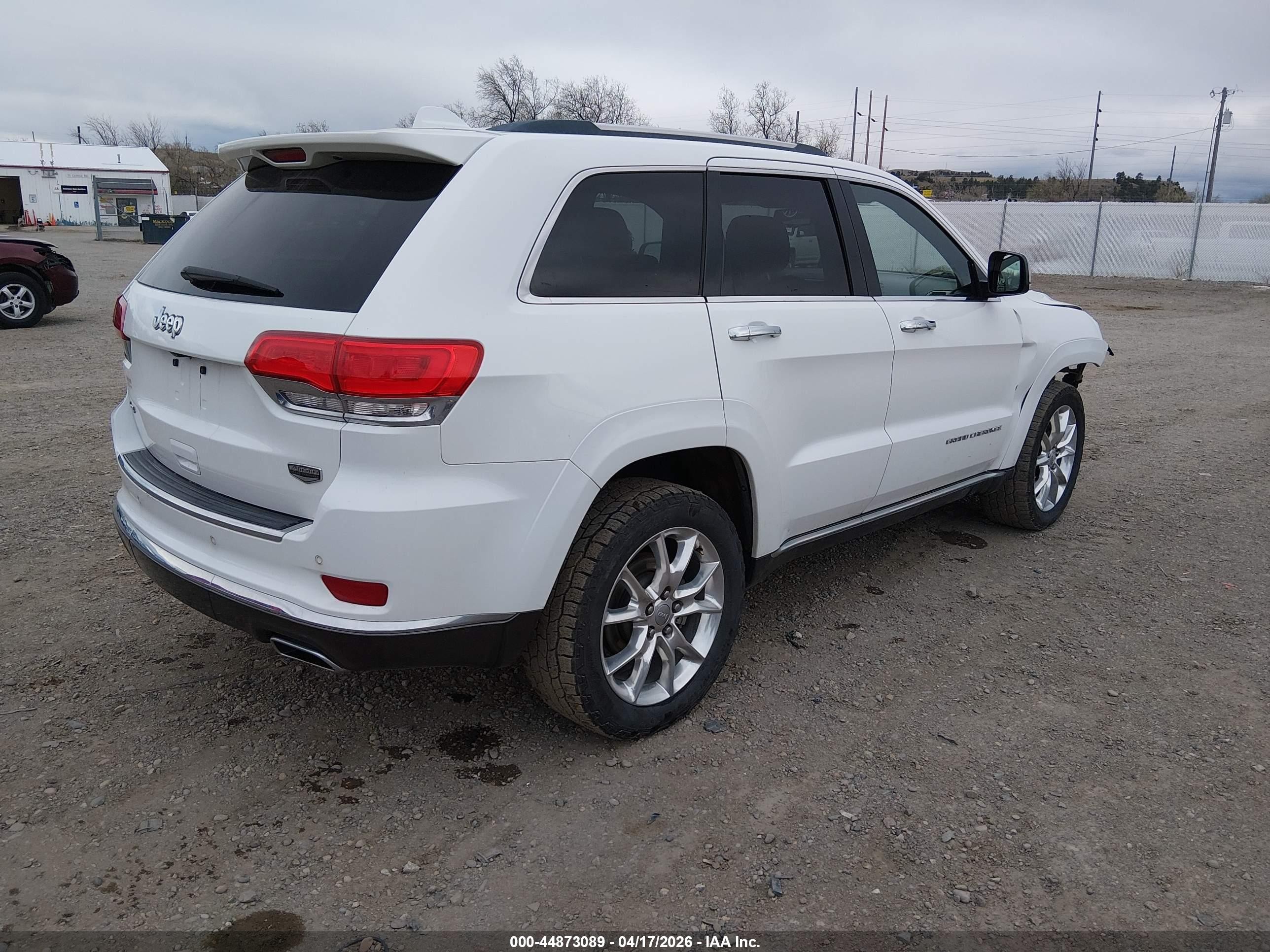 2014 Jeep Grand Cherokee Summit White vin: 1C4RJFJT7EC252723