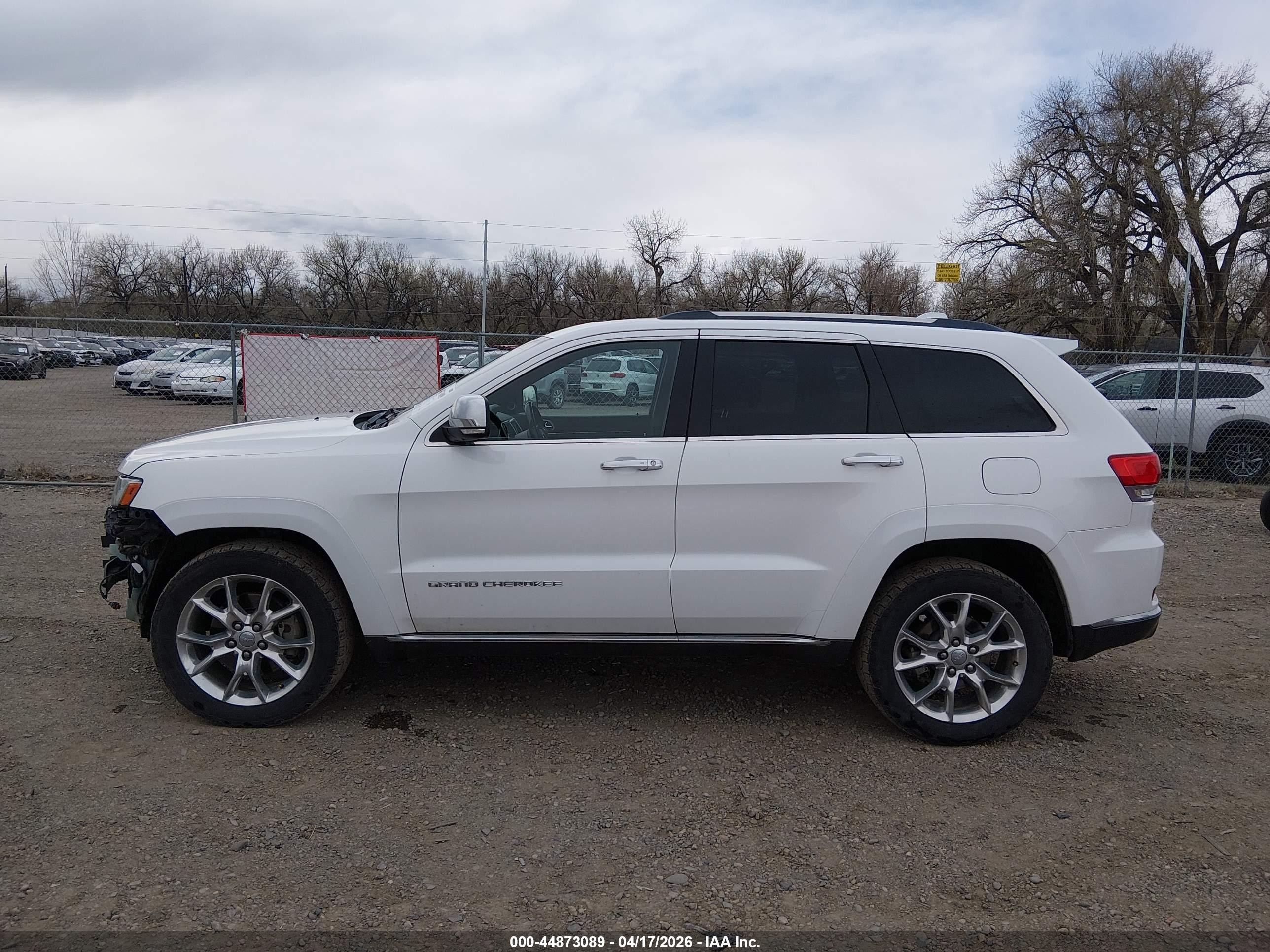 2014 Jeep Grand Cherokee Summit White vin: 1C4RJFJT7EC252723