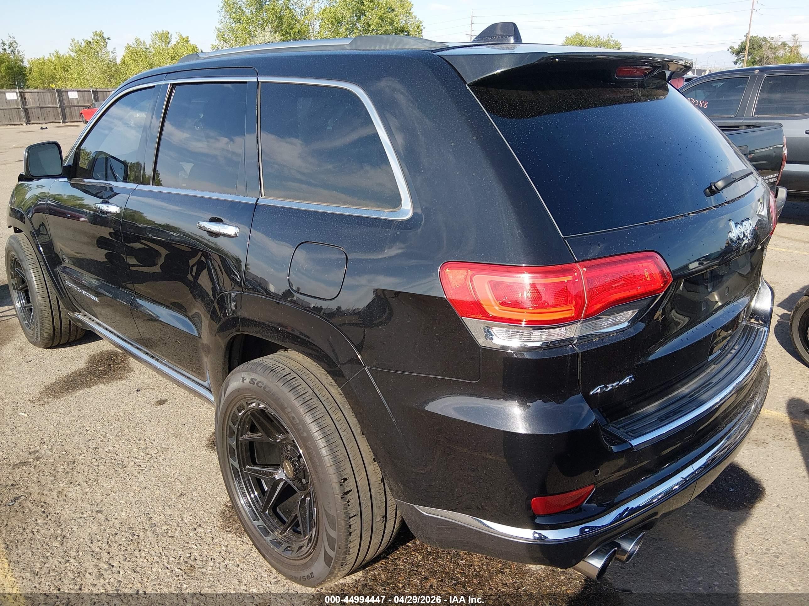 2014 Jeep Grand Cherokee Summit Black vin: 1C4RJFJT7EC480723