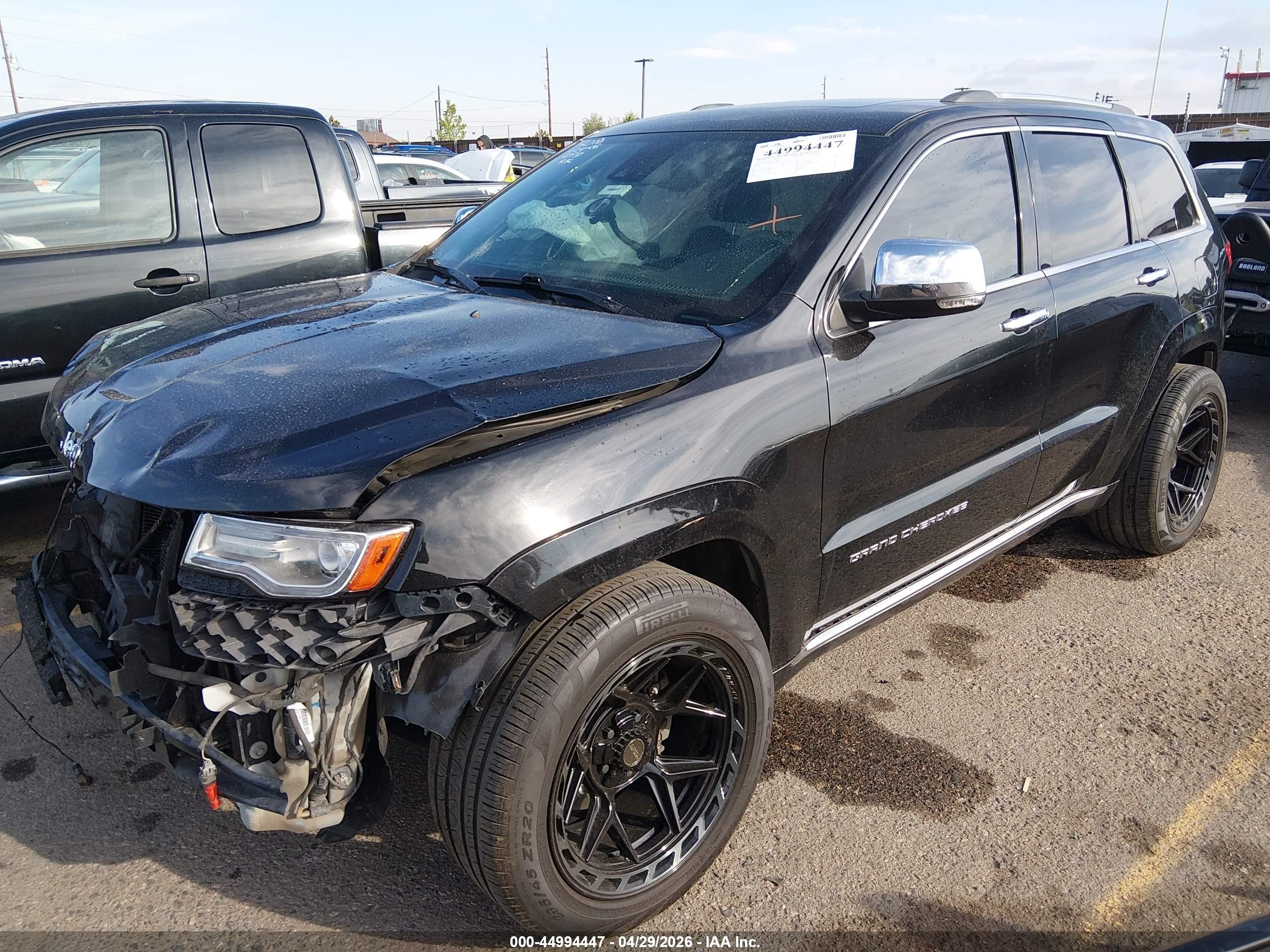 2014 Jeep Grand Cherokee Summit Black vin: 1C4RJFJT7EC480723