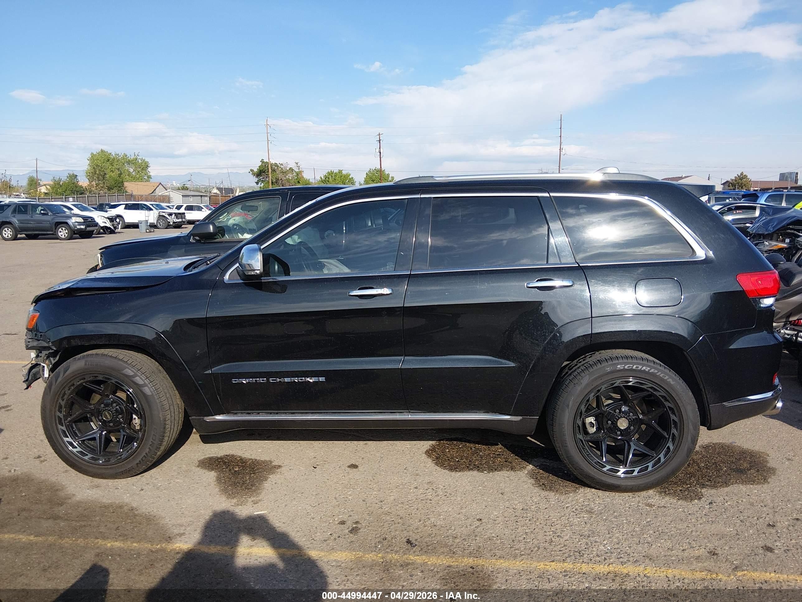 2014 Jeep Grand Cherokee Summit Black vin: 1C4RJFJT7EC480723