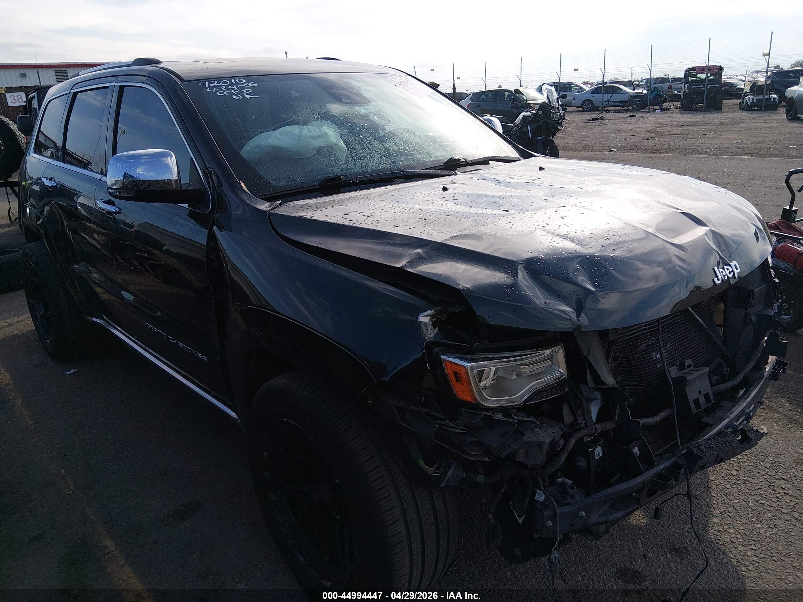 2014 Jeep Grand Cherokee Summit Black vin: 1C4RJFJT7EC480723