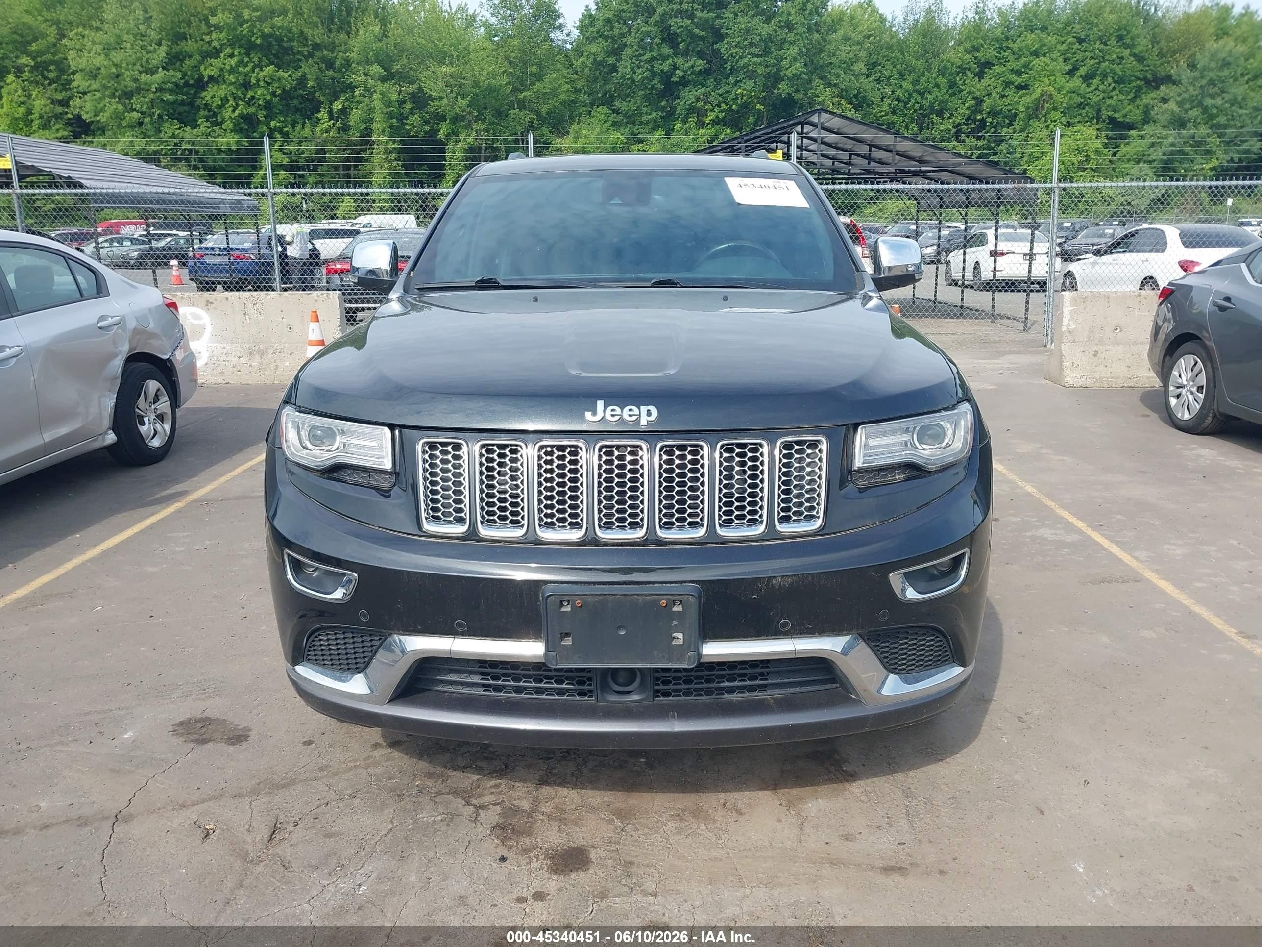 2014 Jeep Grand Cherokee Summit Черный vin: 1C4RJFJT8EC154798