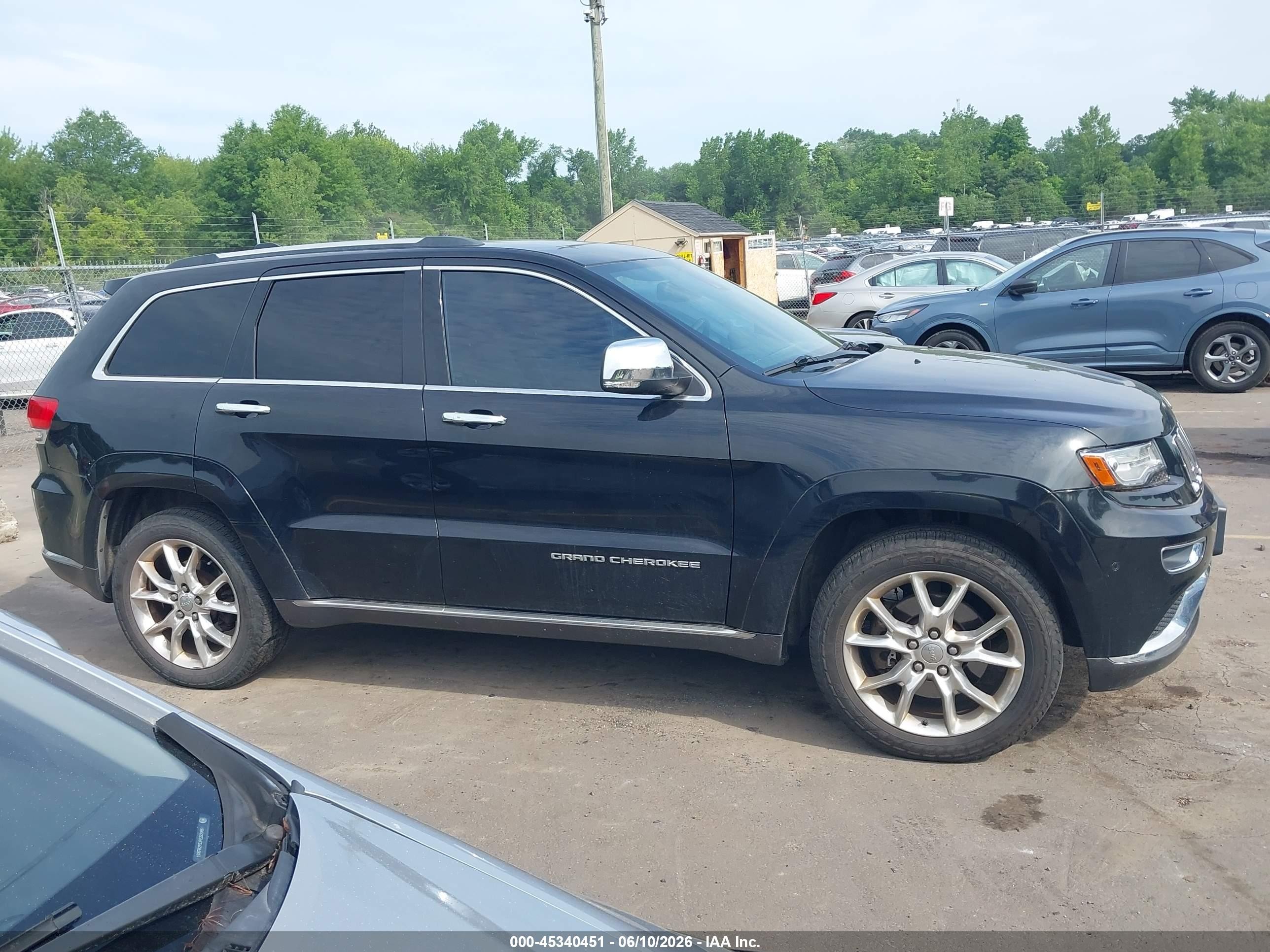 2014 Jeep Grand Cherokee Summit Черный vin: 1C4RJFJT8EC154798