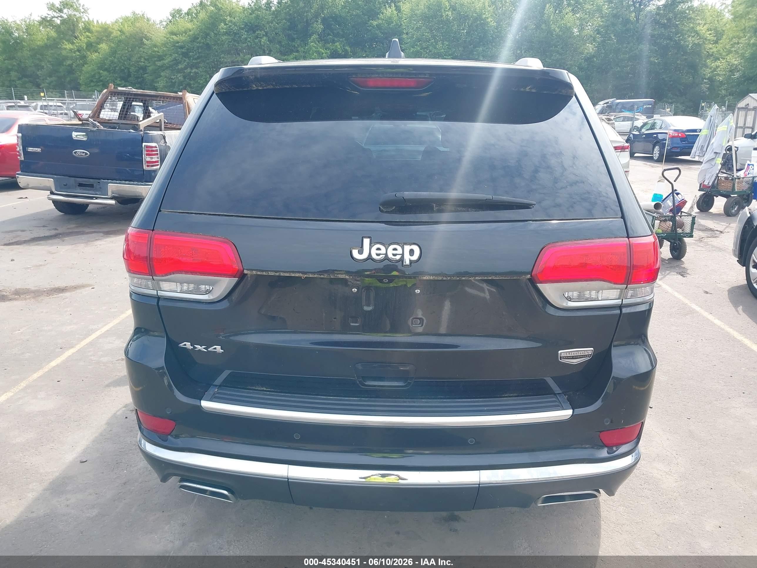 2014 Jeep Grand Cherokee Summit Черный vin: 1C4RJFJT8EC154798