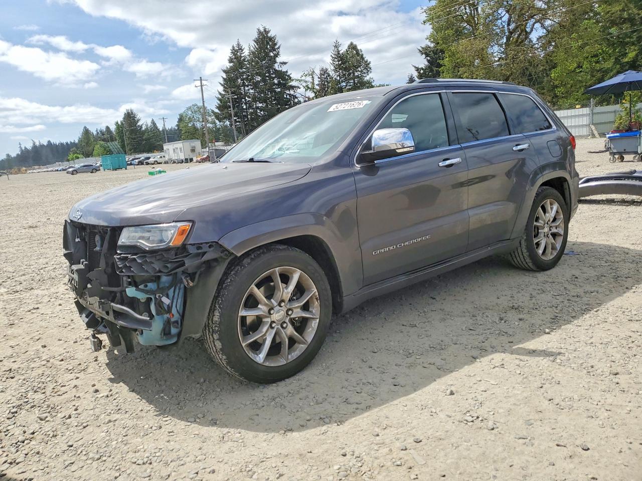 2014 Jeep Grand Cherokee Summit Gray vin: 1C4RJFJT8EC268686