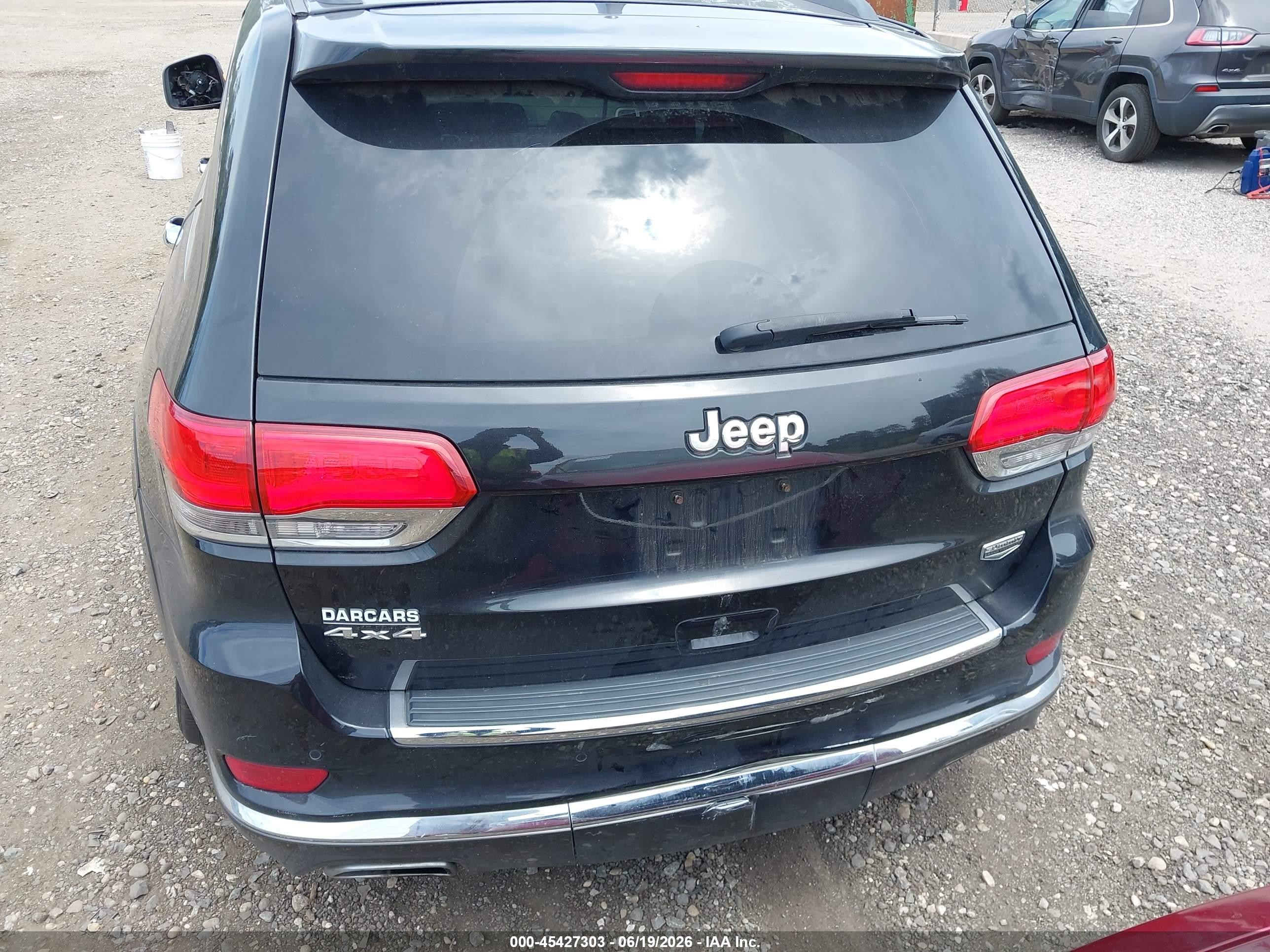 2014 Jeep Grand Cherokee Summit Black vin: 1C4RJFJT8EC406856