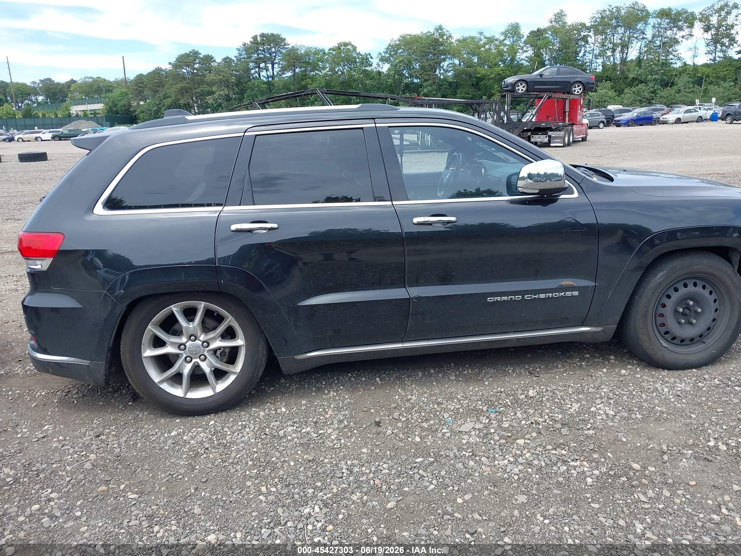 2014 Jeep Grand Cherokee Summit Black vin: 1C4RJFJT8EC406856