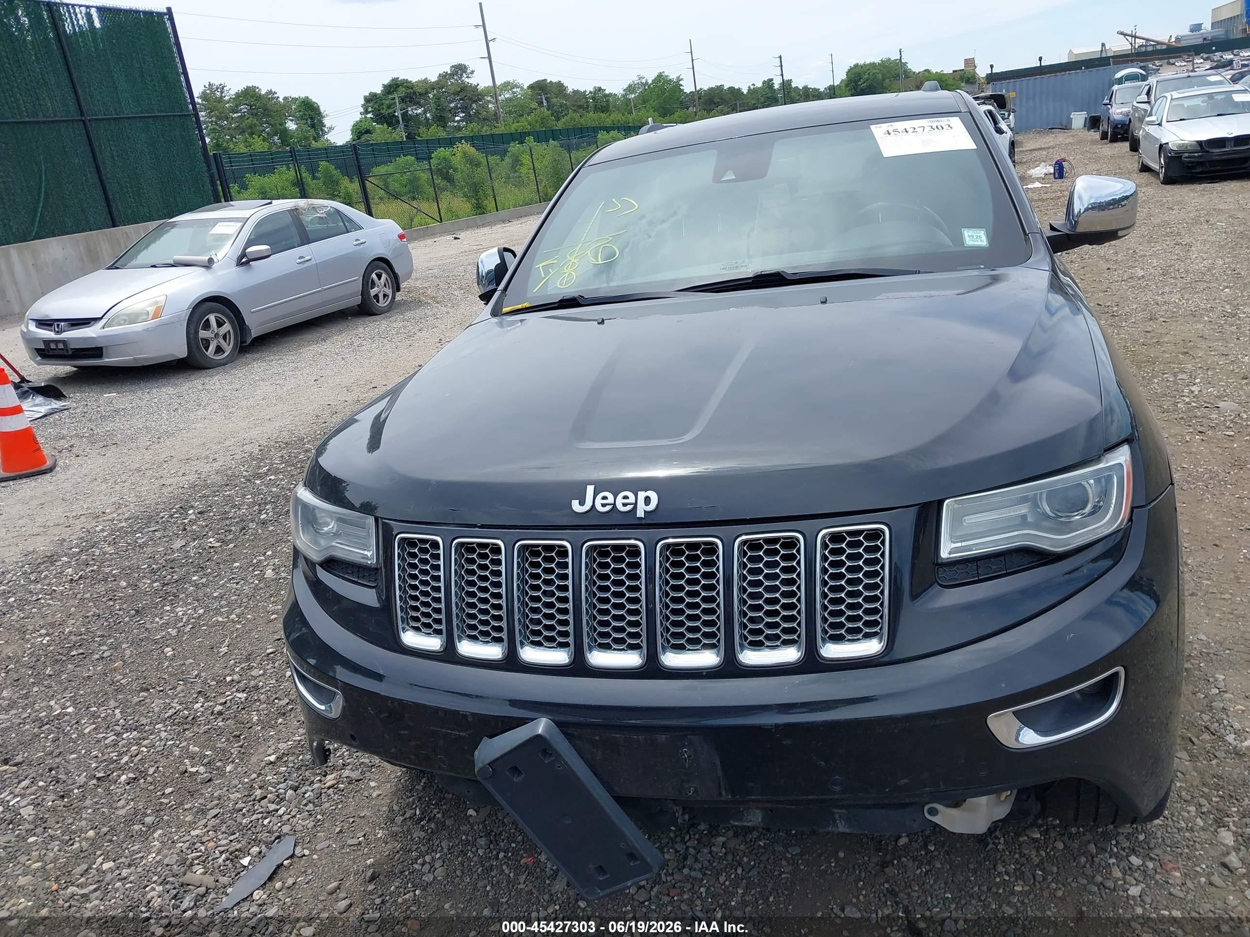 2014 Jeep Grand Cherokee Summit Black vin: 1C4RJFJT8EC406856