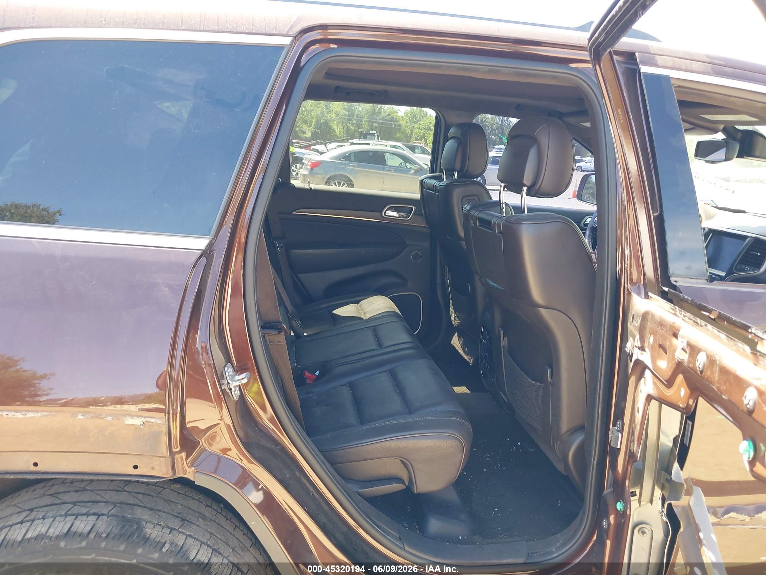 2014 Jeep Grand Cherokee Summit Brown vin: 1C4RJFJT8EC557082