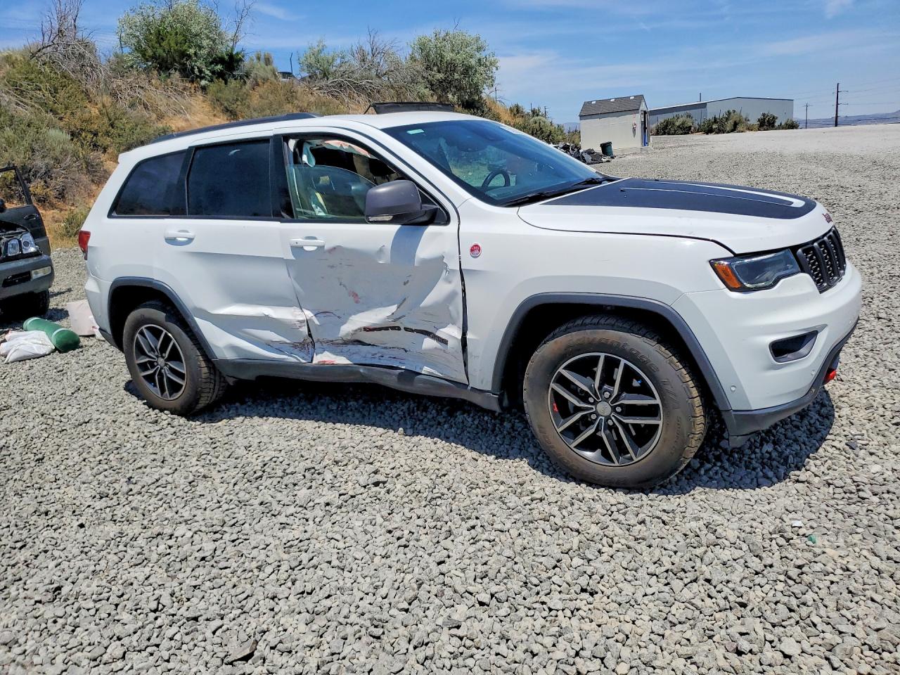 2018 Jeep Grand Cherokee Trailhawk White vin: 1C4RJFLG2JC142818