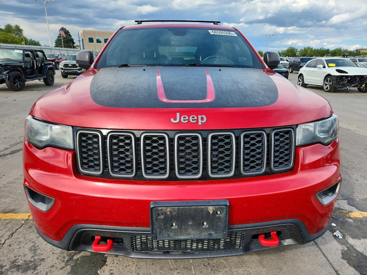 2017 Jeep Grand Cherokee Trailhawk Red vin: 1C4RJFLG4HC654140