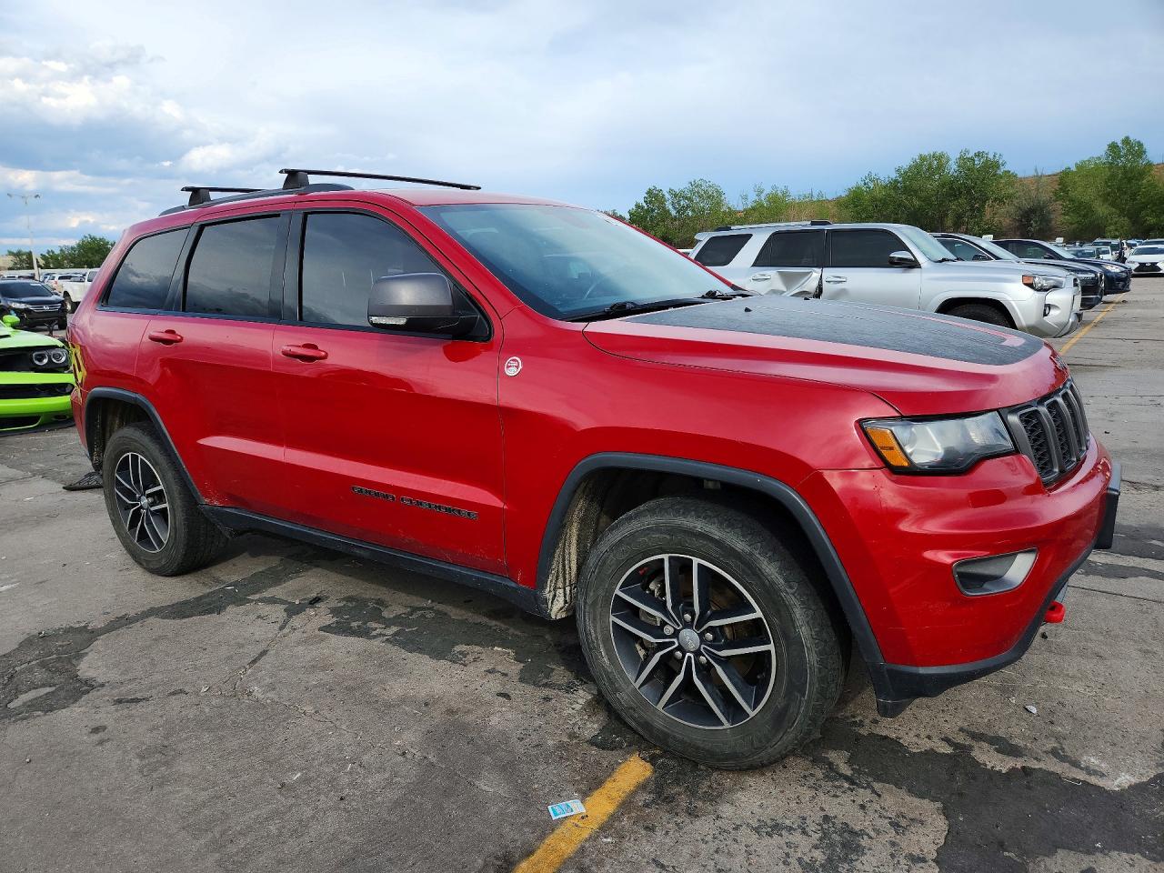2017 Jeep Grand Cherokee Trailhawk Red vin: 1C4RJFLG4HC654140