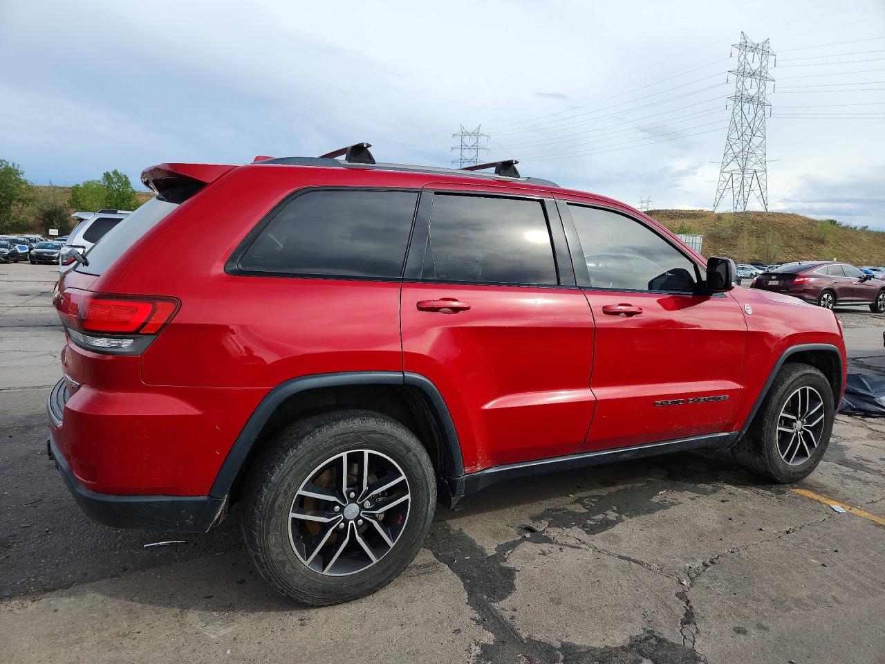 2017 Jeep Grand Cherokee Trailhawk Red vin: 1C4RJFLG4HC654140