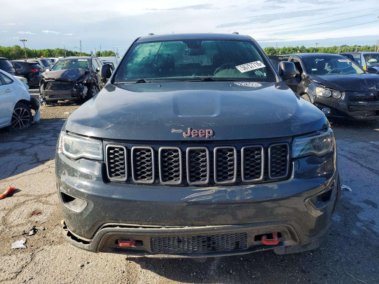 2017 Jeep Grand Cherokee Trailhawk Gray vin: 1C4RJFLG4HC914701