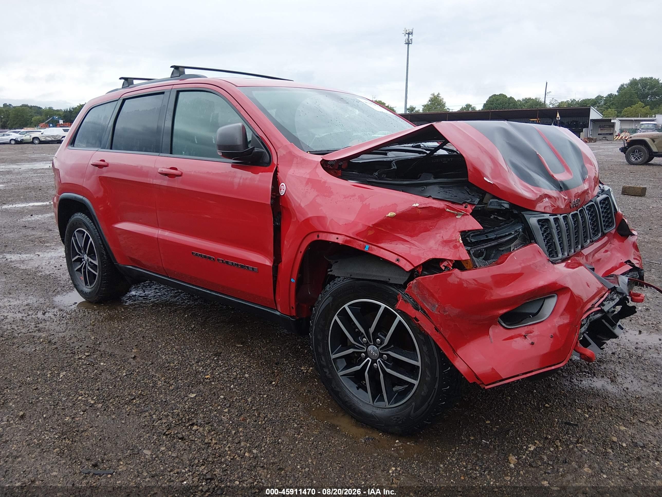 2017 Jeep Grand Cherokee Trailhawk Красный vin: 1C4RJFLGXHC790160