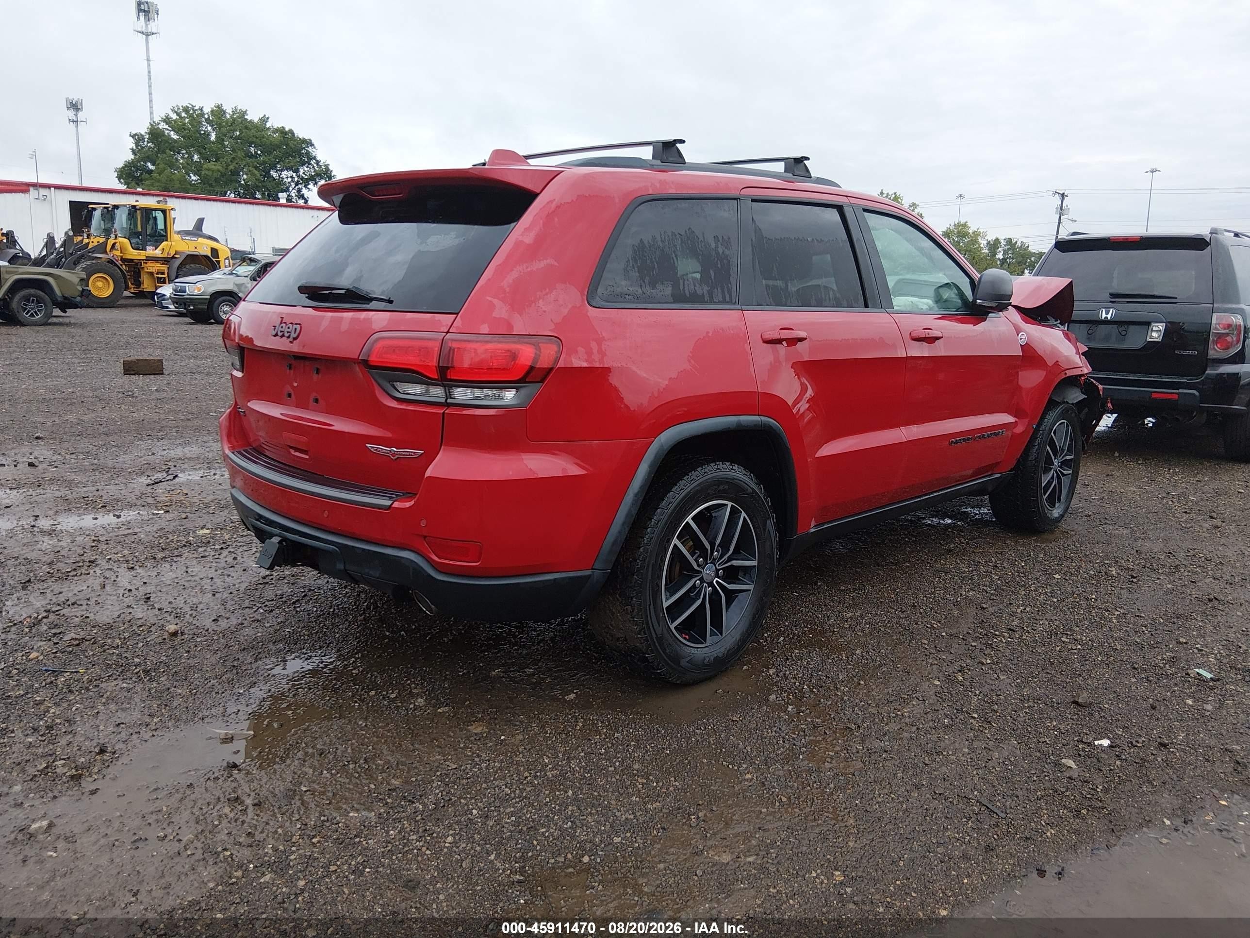 2017 Jeep Grand Cherokee Trailhawk Red vin: 1C4RJFLGXHC790160