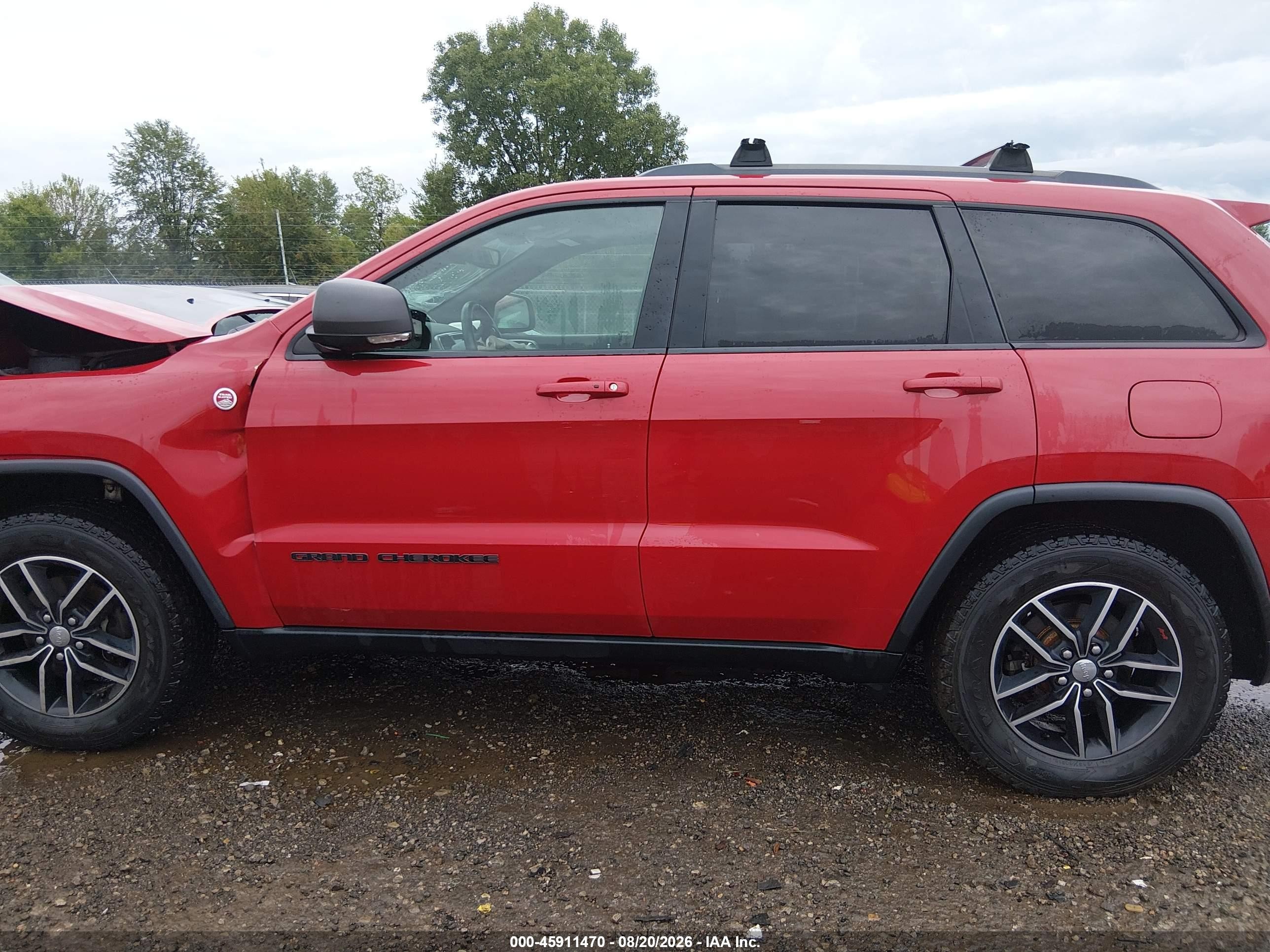 2017 Jeep Grand Cherokee Trailhawk Red vin: 1C4RJFLGXHC790160