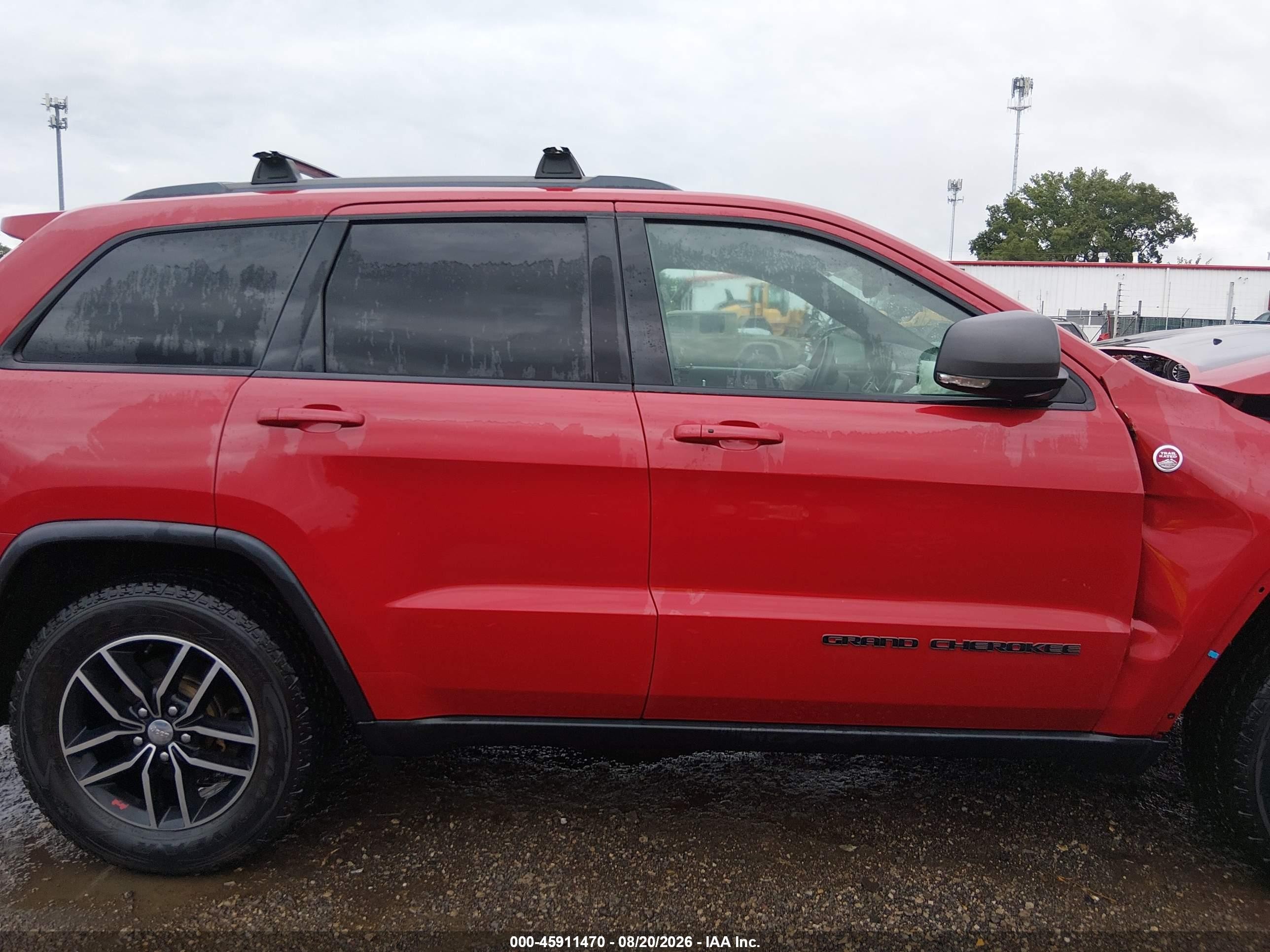 2017 Jeep Grand Cherokee Trailhawk Red vin: 1C4RJFLGXHC790160