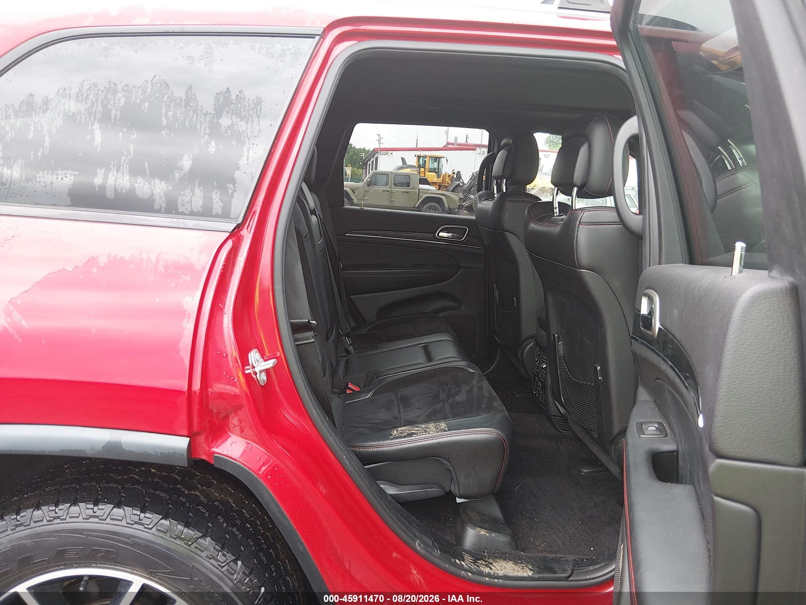 2017 Jeep Grand Cherokee Trailhawk Red vin: 1C4RJFLGXHC790160