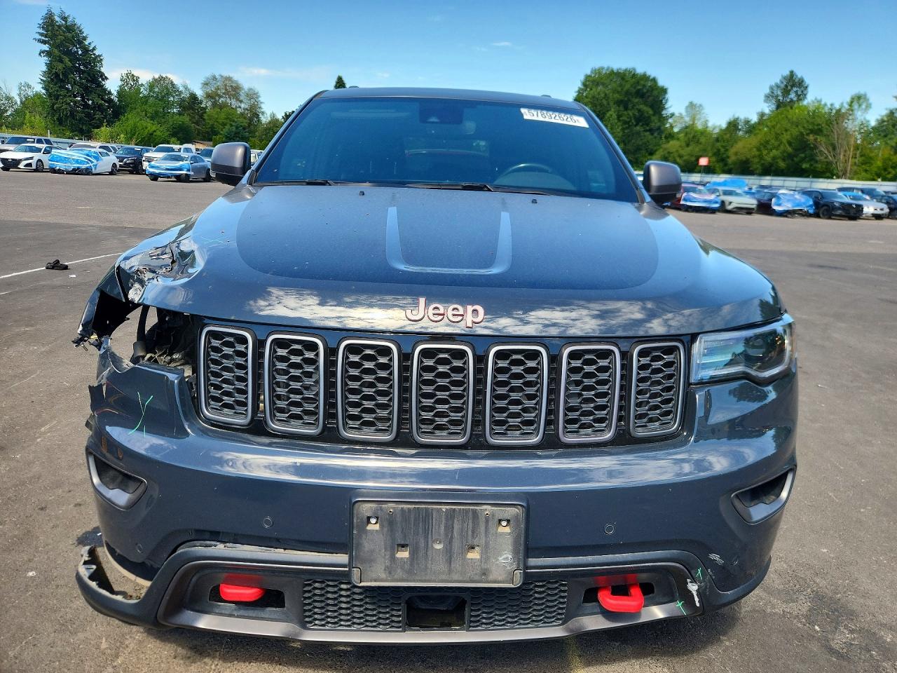 2018 Jeep Grand Cherokee Trailhawk Gray vin: 1C4RJFLT4JC328406